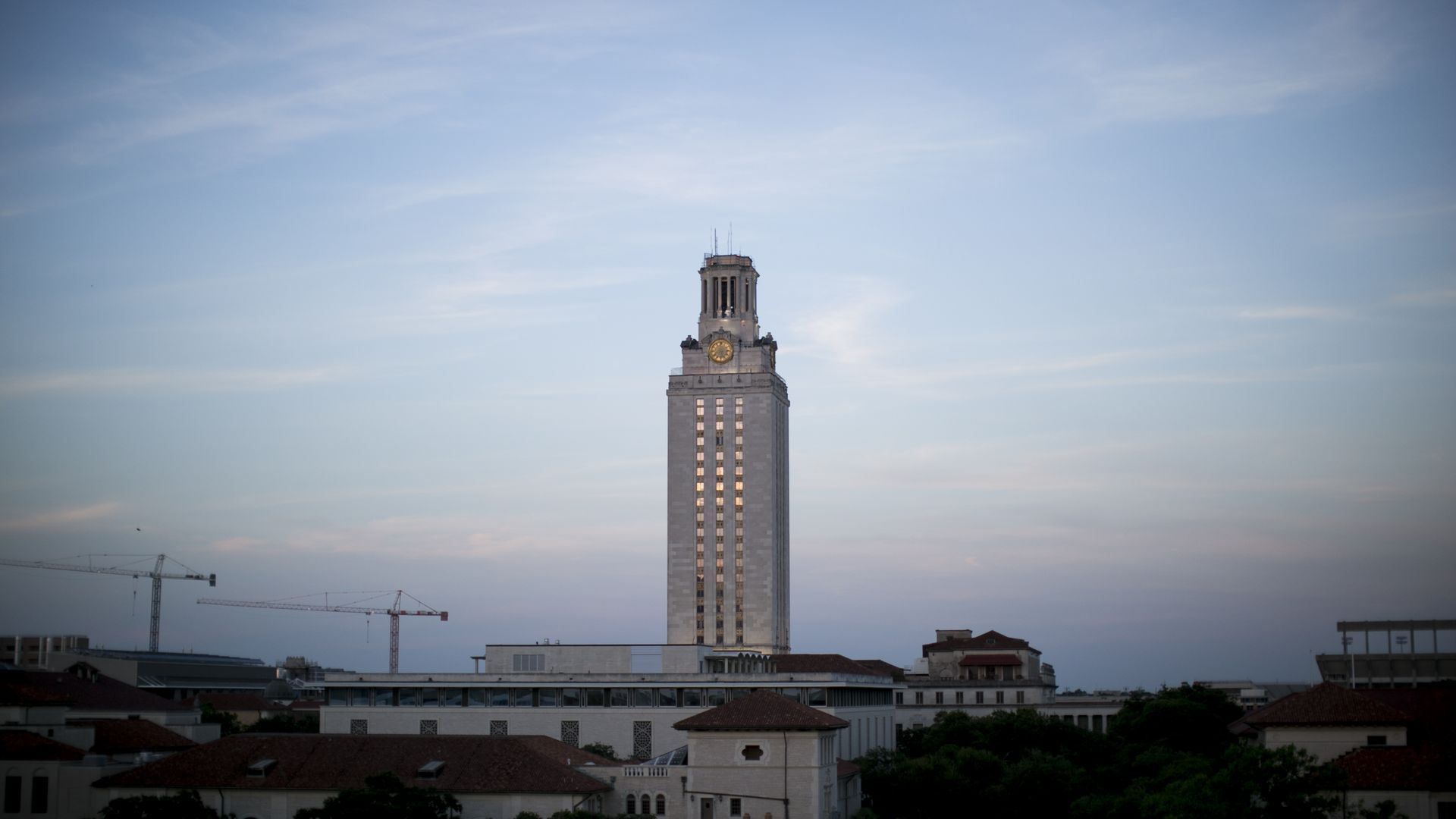 The University of Texas at Austin clocktower. 