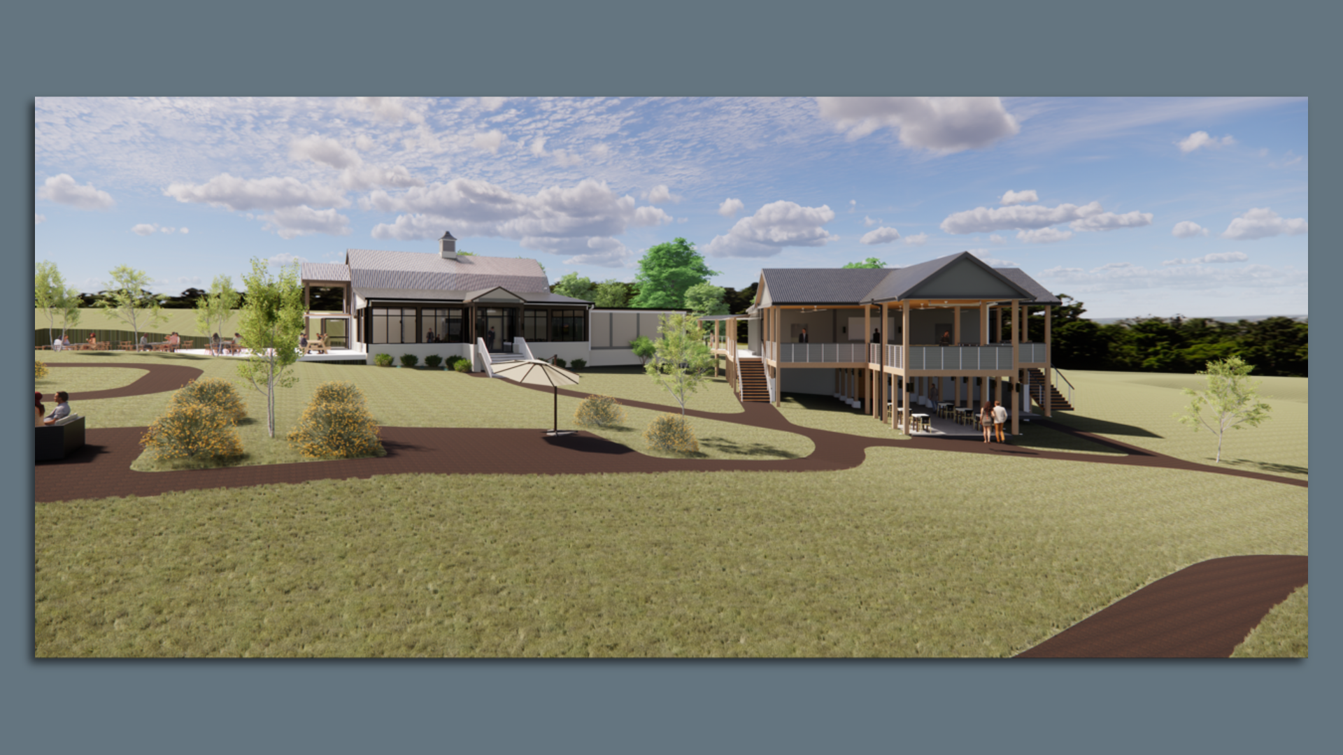 A rendering of the new tasting room. Image: Courtesy of Dover Hall Experiences