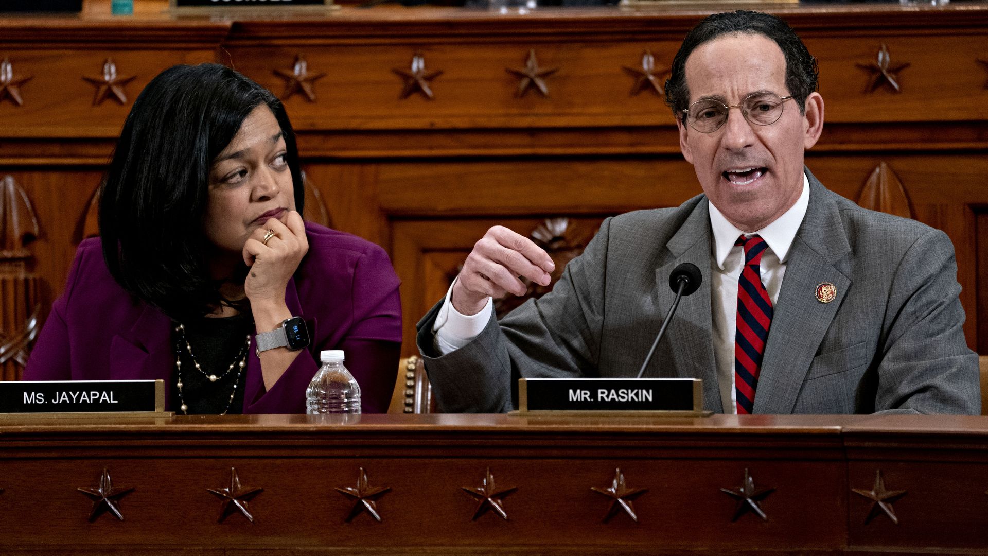 Pramila Jayapal and Jamie Raskin