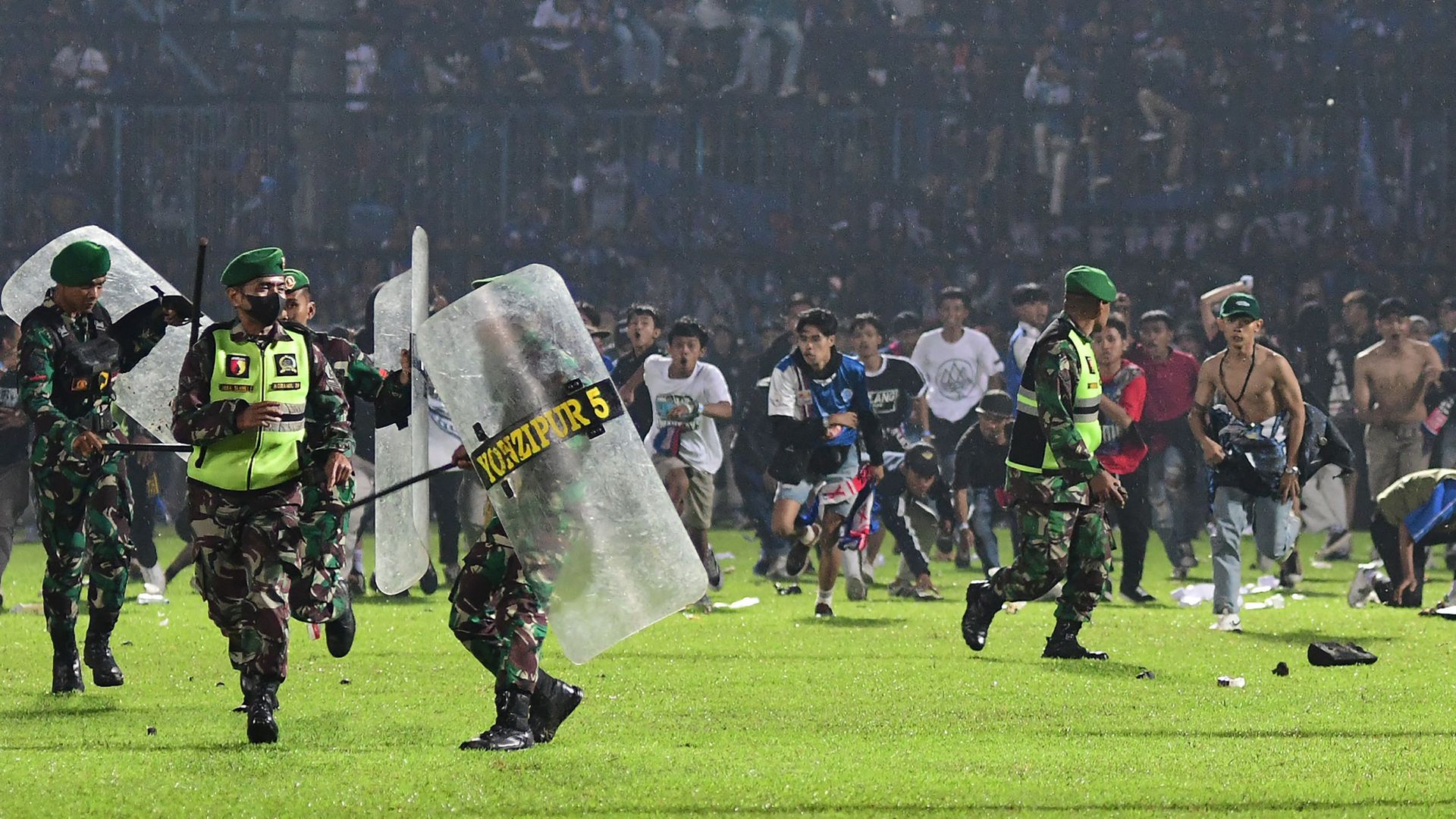 Indonesia soccer brawl