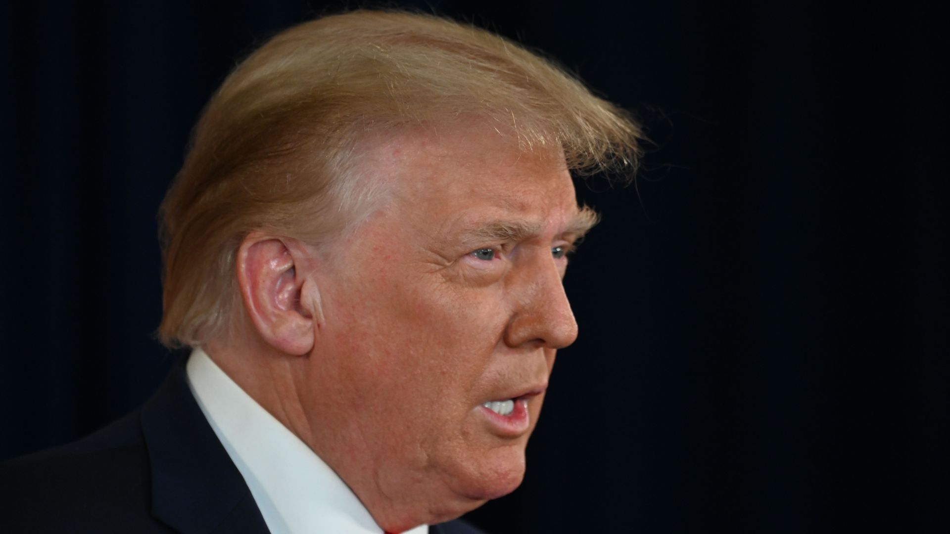 President Trump speaking during a press conference on Aug. 8.