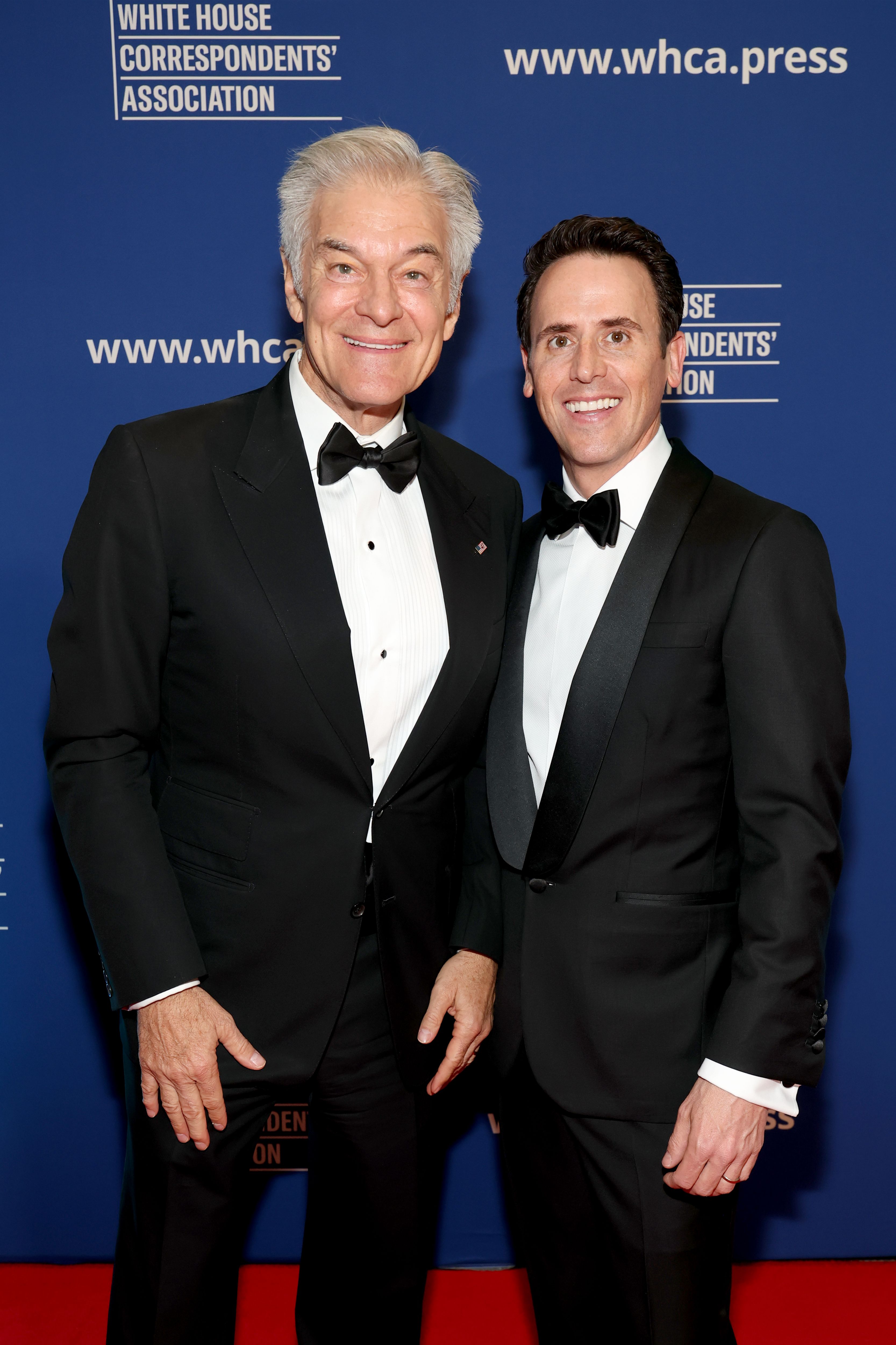 WASHINGTON, DC - APRIL 25: (L-R) Mehmet Oz and Oz Pearlman attend as Mentalist Oz Pearlman hosts The White House Correspondents Dinner at Washington Hilton on April 25, 2026 in Washington, DC. (Photo by Kevin Mazur/Getty Images for OP)