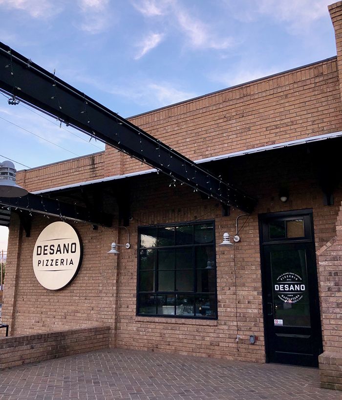 patio at desano pizza midtown location
