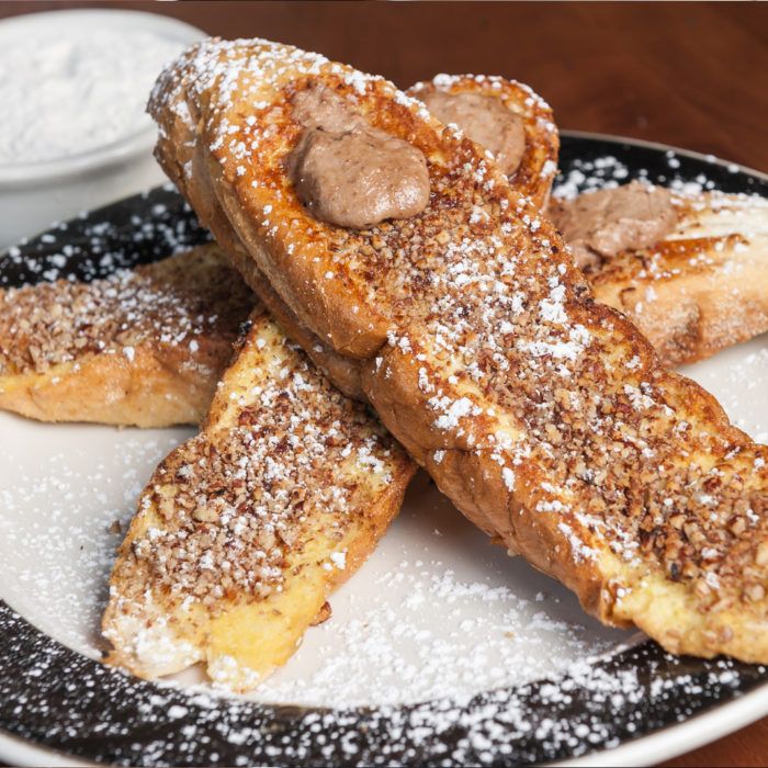 Pecan-encrusted French toast via Ink N Ivy