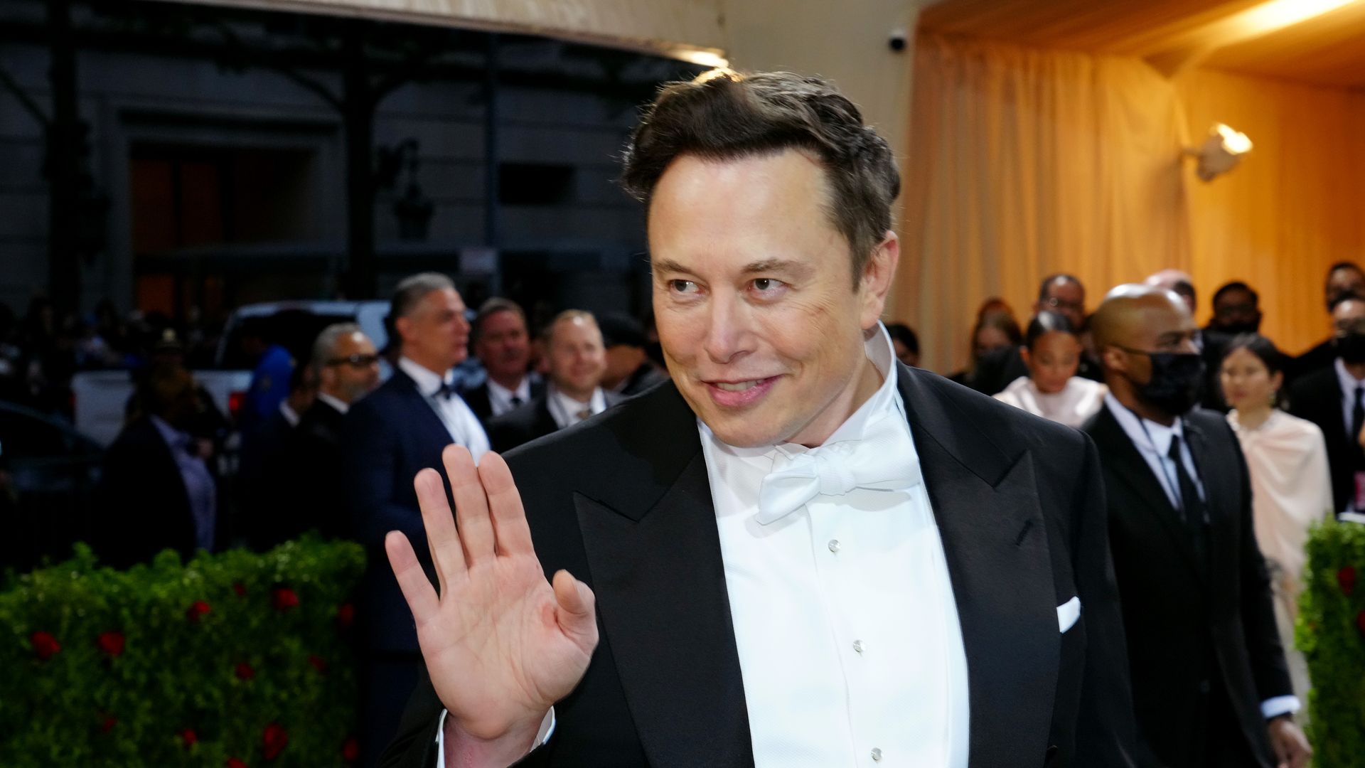 Elon Musk attends The 2022 Met Gala at The Metropolitan Museum of Art on May 02, 2022 in New York City.