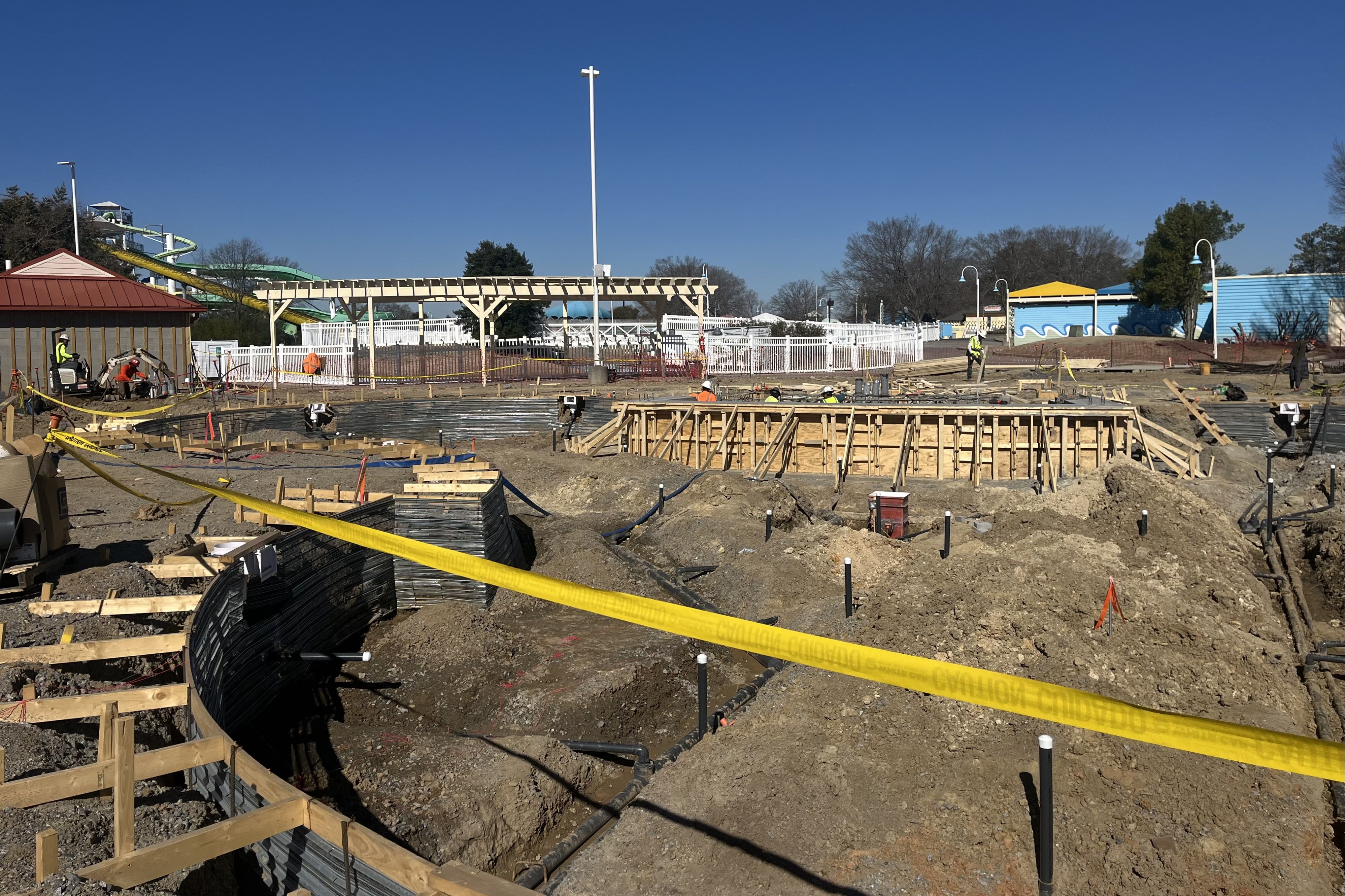 construction of a pool