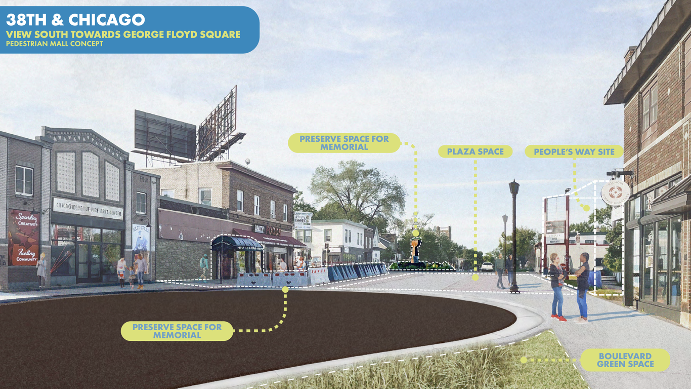 Minneapolis Seeks Input on George Floyd Square Pedestrian Mall Plan