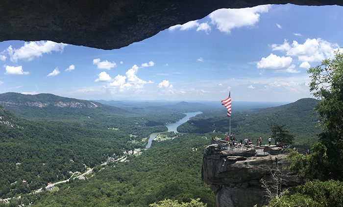 View from the Opera Box at Chimney Rock State Park.