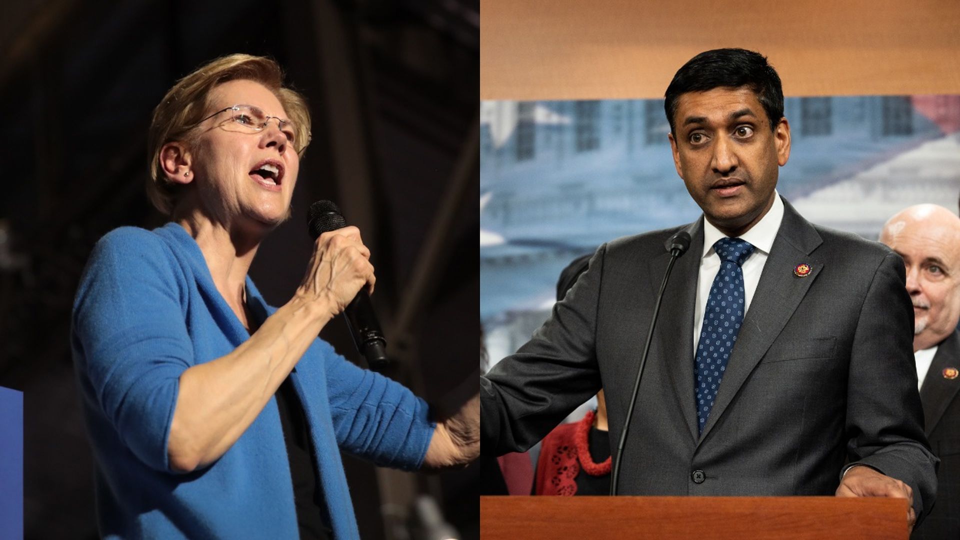 Elizabeth Warren and Ro Khanna