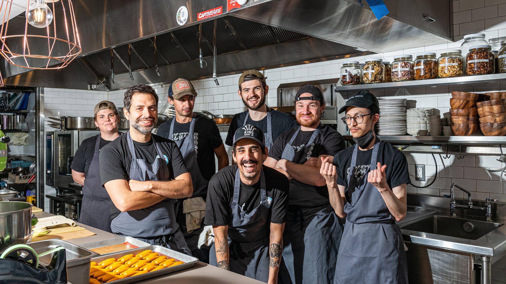 The Oyster Oyster crew is expanding (chef Rob Rubba, second from left). Photo courtesy of Rey Lopez
