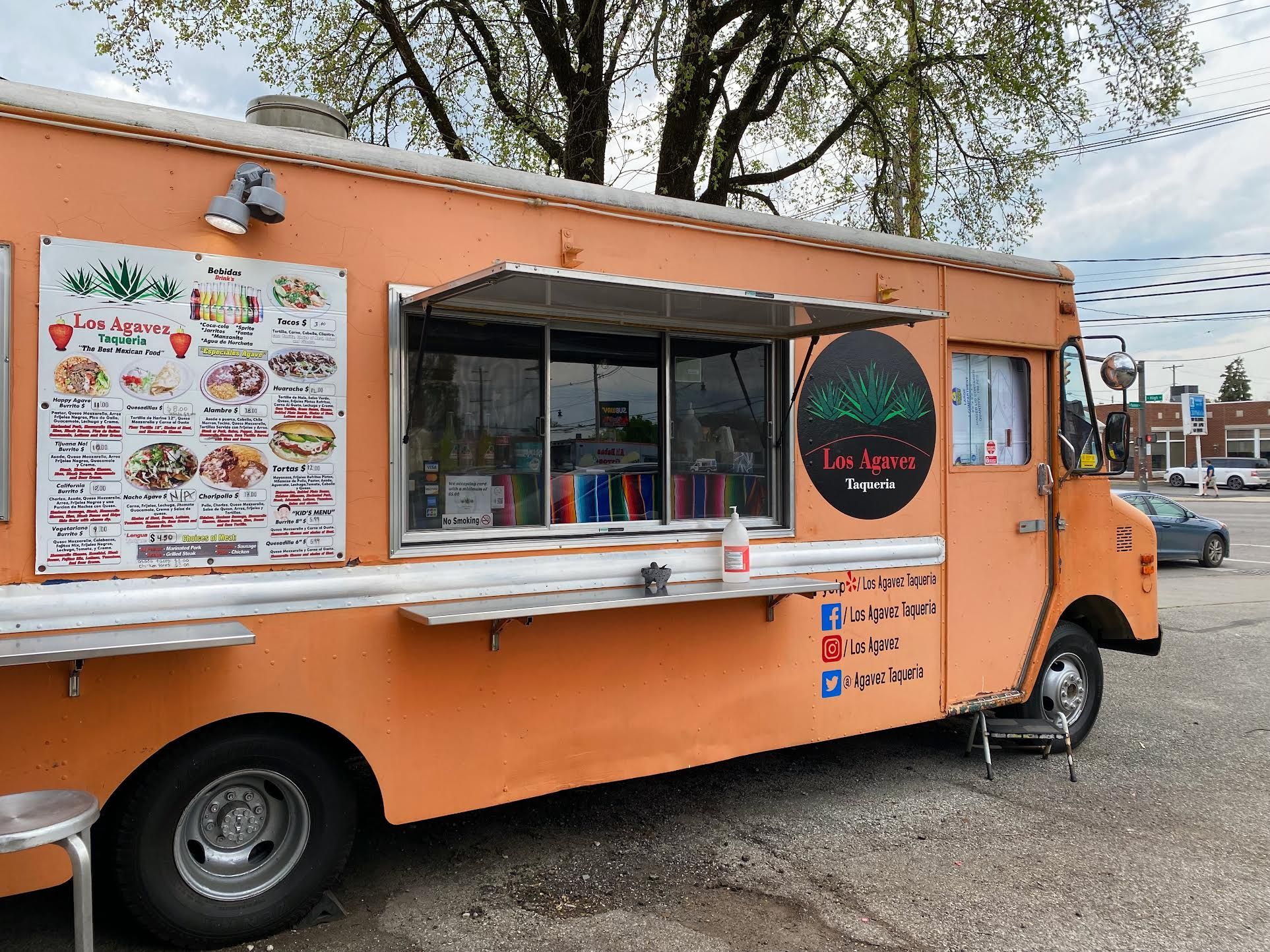 The Los Agavez Taqueria food truck. 