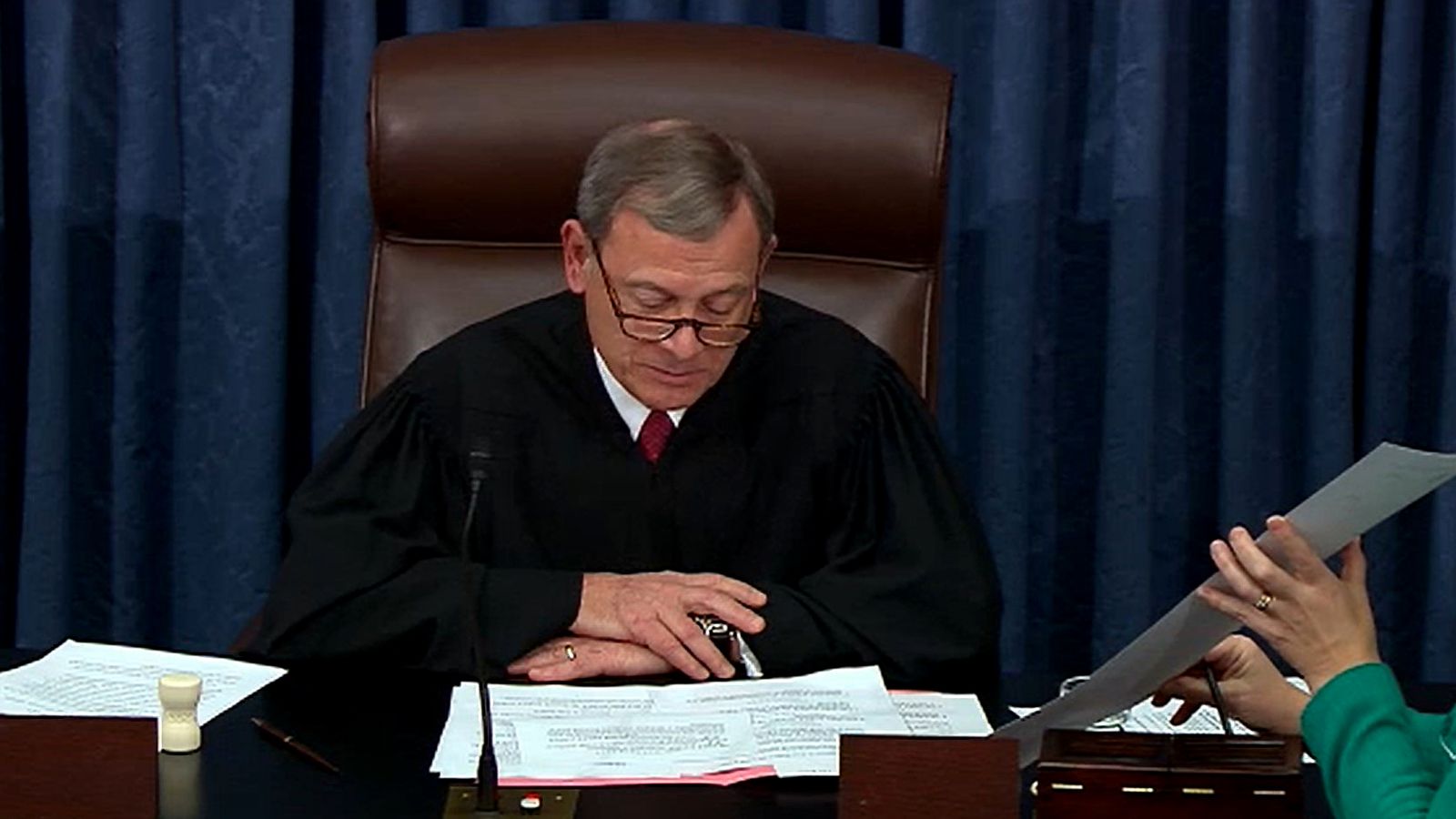 Chief Justice John Roberts was hospitalized in June after fall