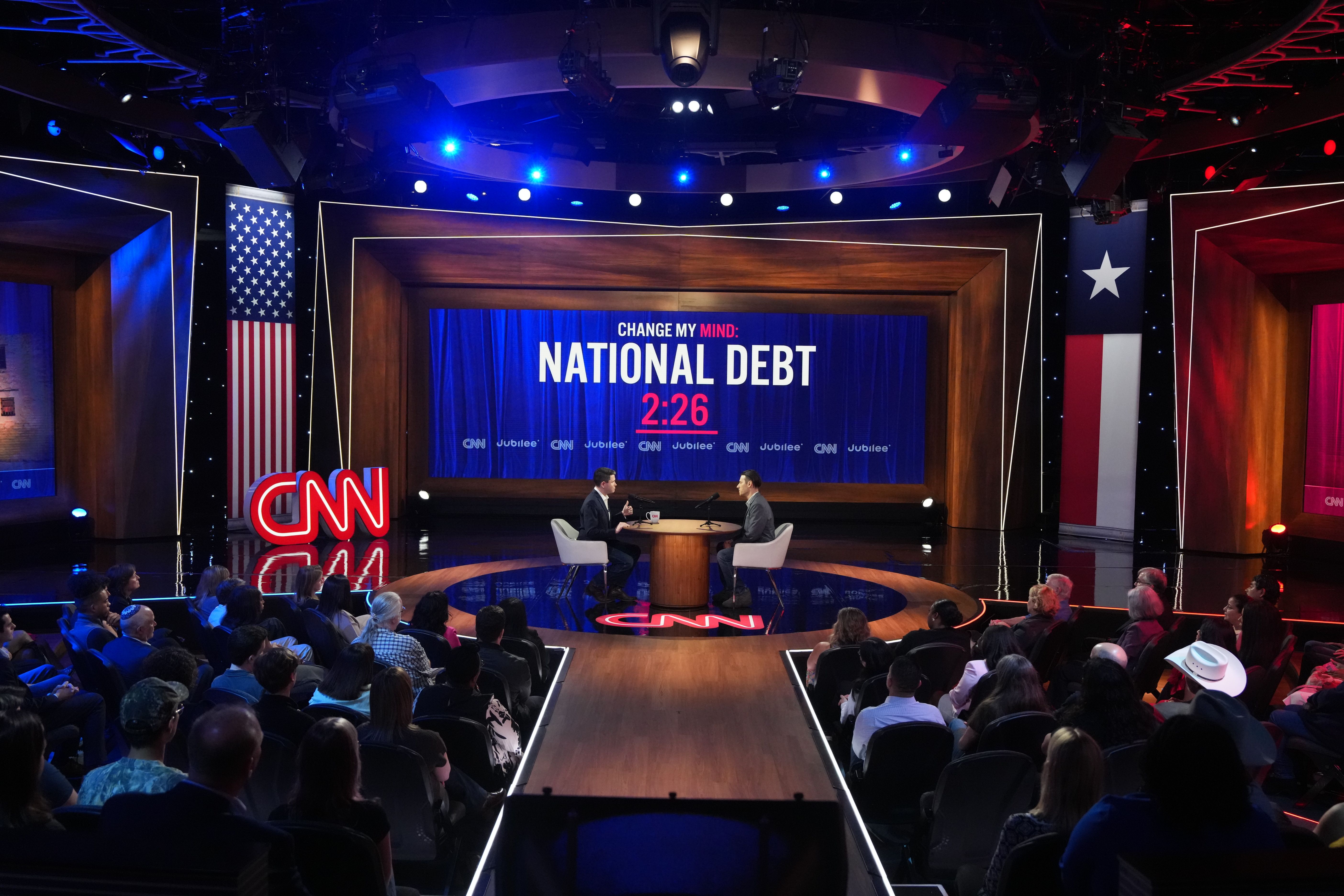 Stage view of CNN town hall