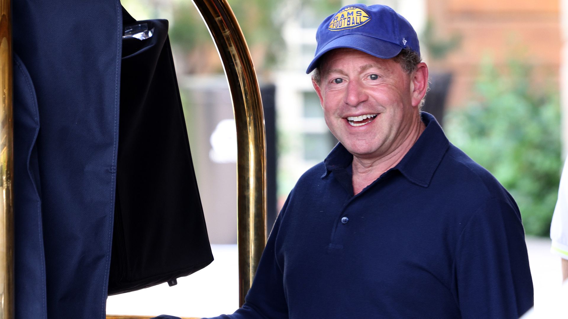 Photo of Bobby Kotick in a blue shirt and baseball cap