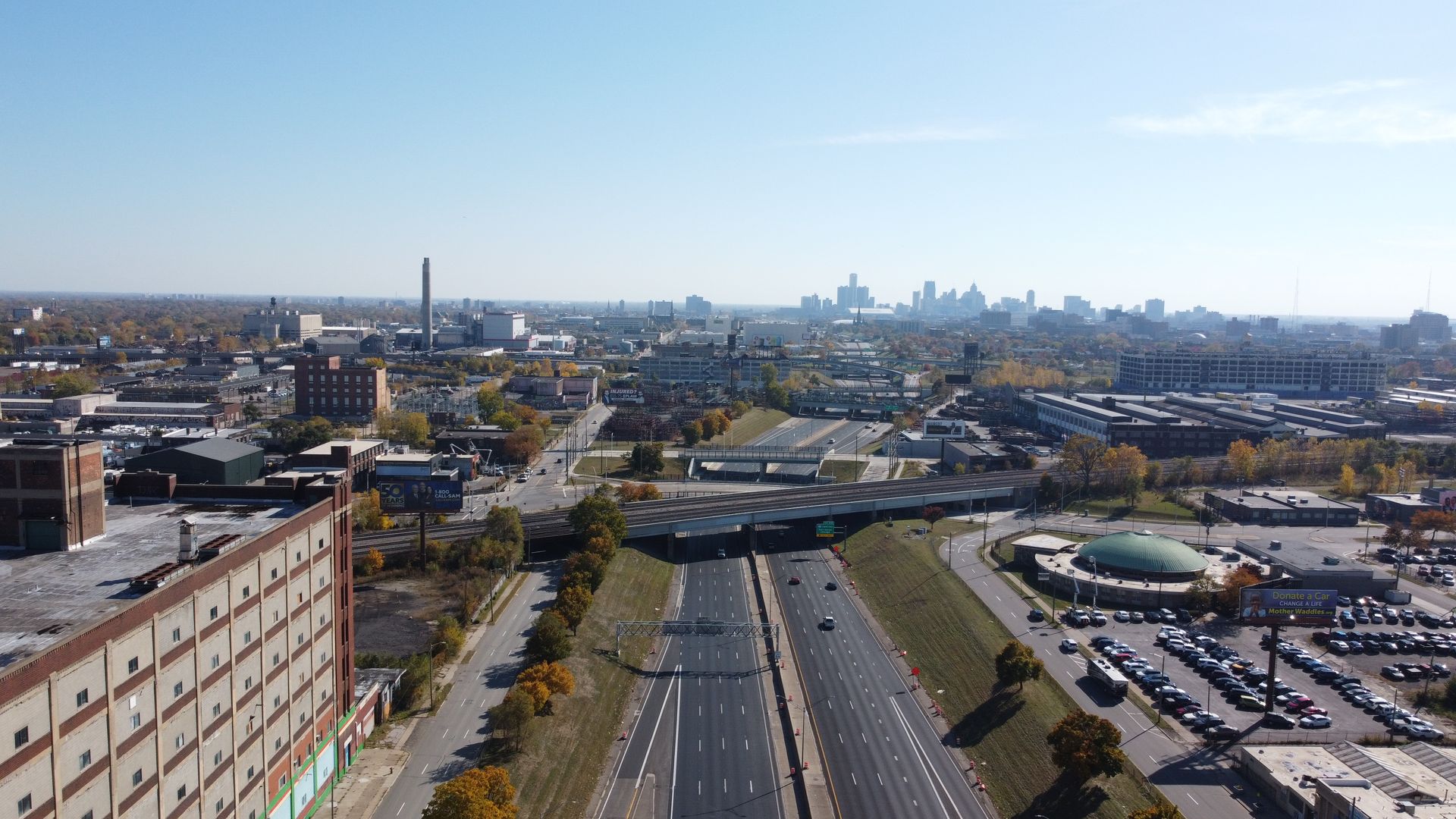 I-75 from above the Russell Industrial Center
