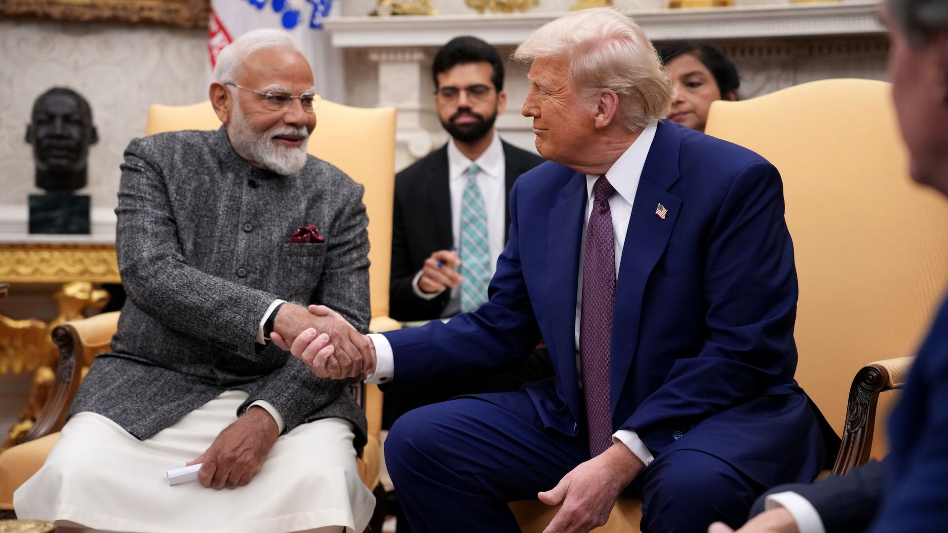 President Trump and India's Prime Minister Narendra Modi in the Oval Office in February. 