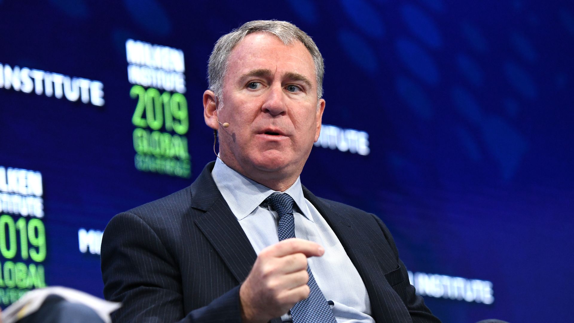 Ken Griffin participates in a panel discussion during the annual Milken Institute Global Conference at The Beverly Hilton Hotel on April 29, 2019 in Beverly Hills, California