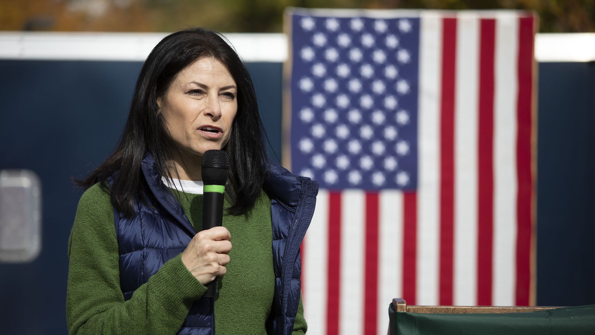 Attorney General Dana Nessel at a 2022 campaign rally