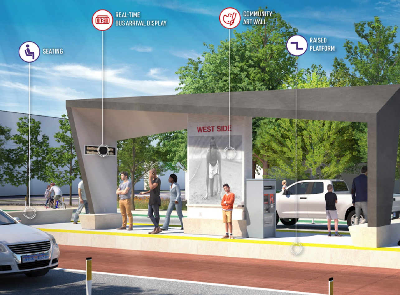 Augmented reality shows COTA plans for LinkUS rapid bus transit in