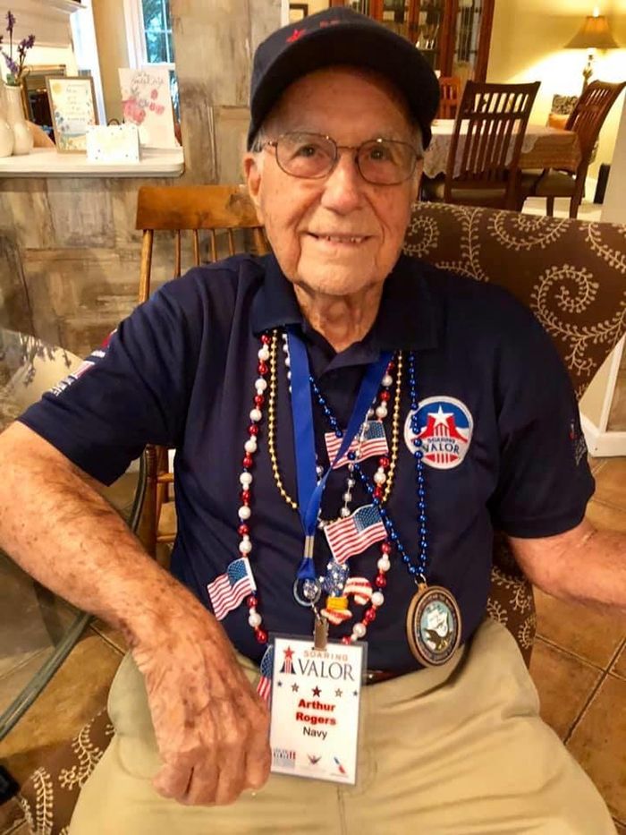 WWII Veteran Art Rogers, of Mooresville