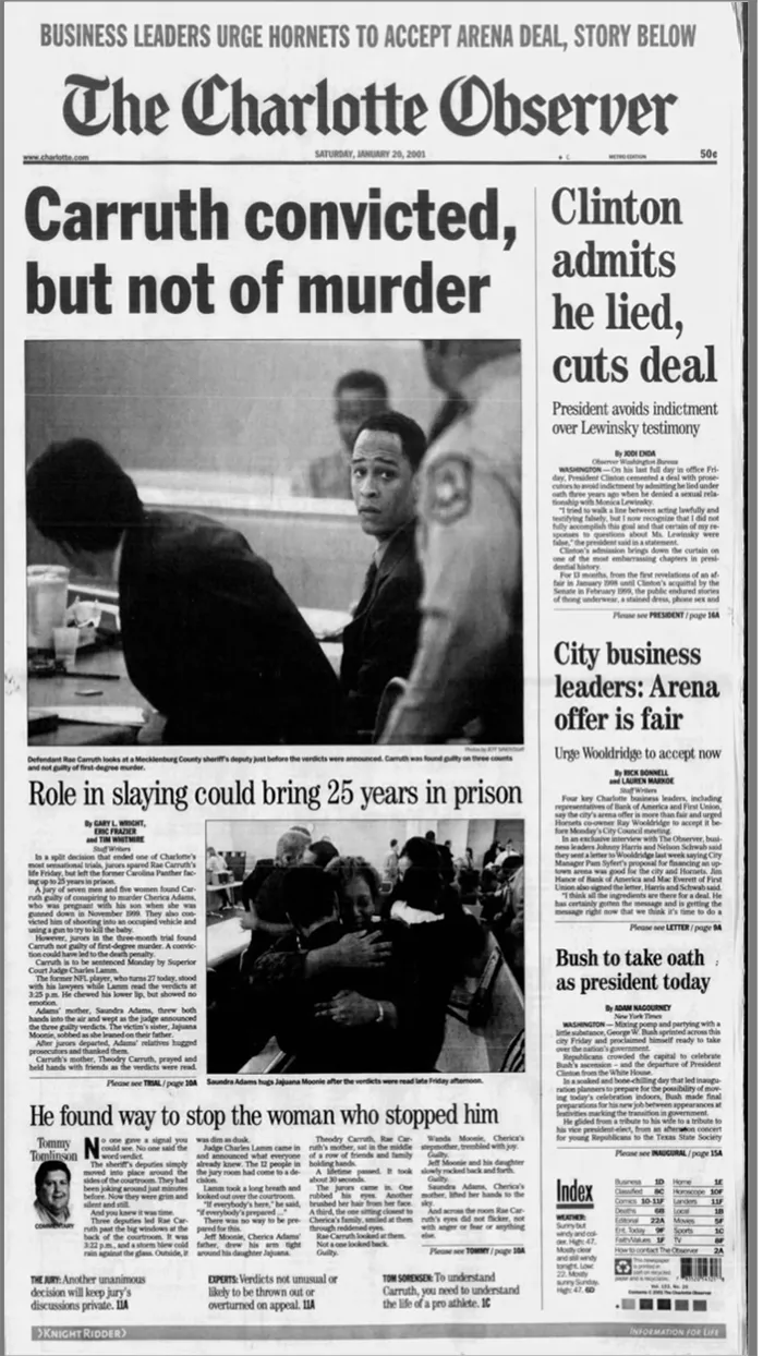 Observer front January 20, 2001