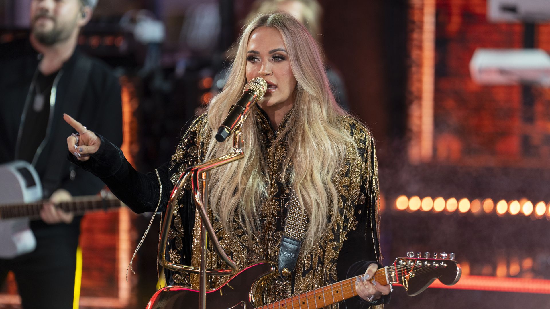 Carrie Underwood performs at a New Year's Eve concert in New York's Times Square on Dec. 31, 2024. Photo:  Al Drago/Contributor
