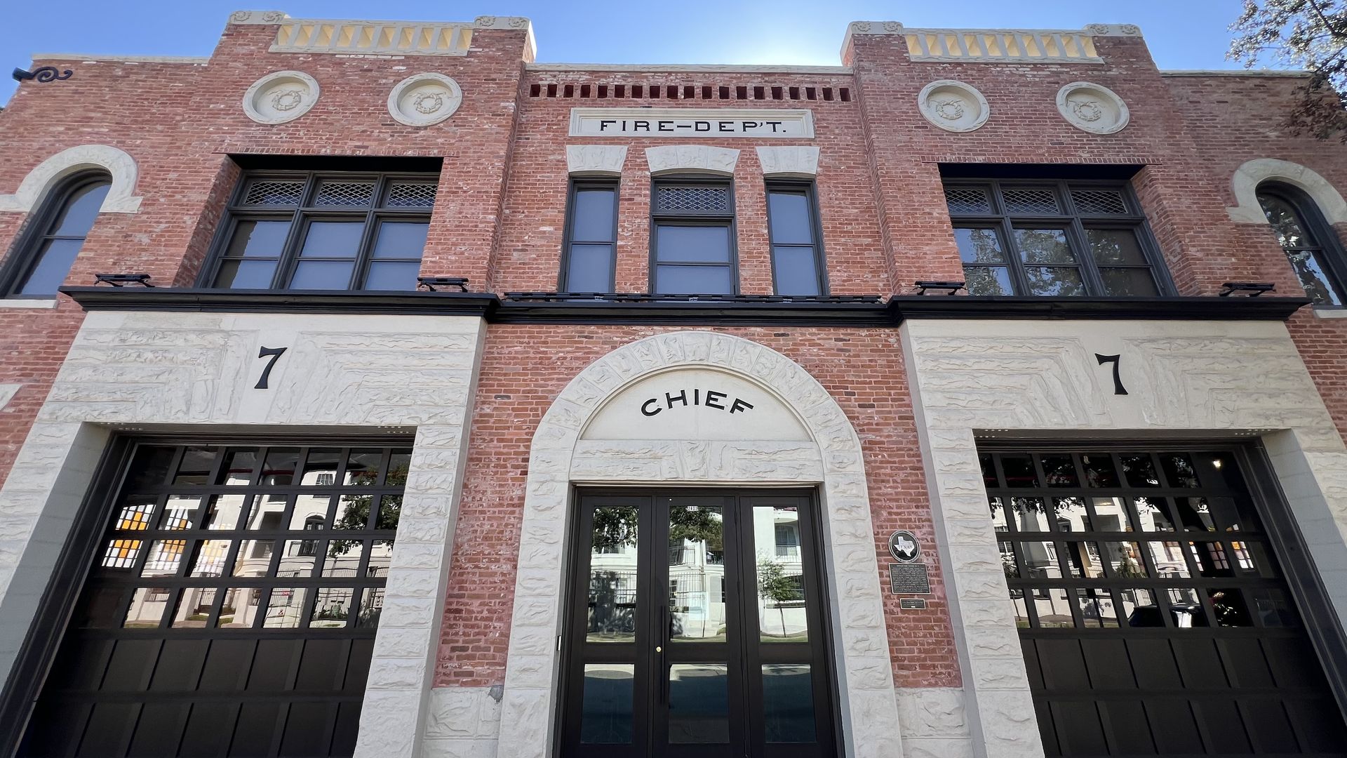 Exterior of the Houston Fire Museum