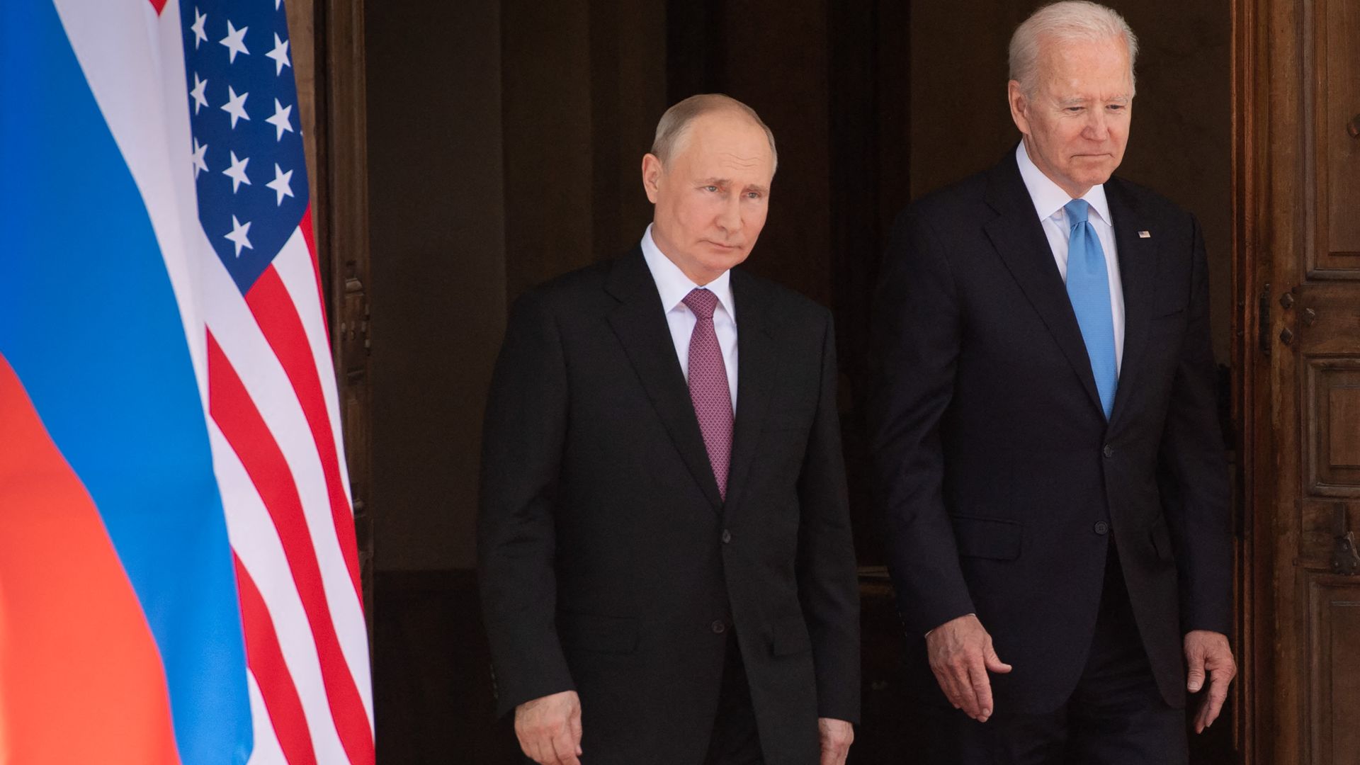 President Biden with Russian President Vladimir Putin in Geneva in June 2021.