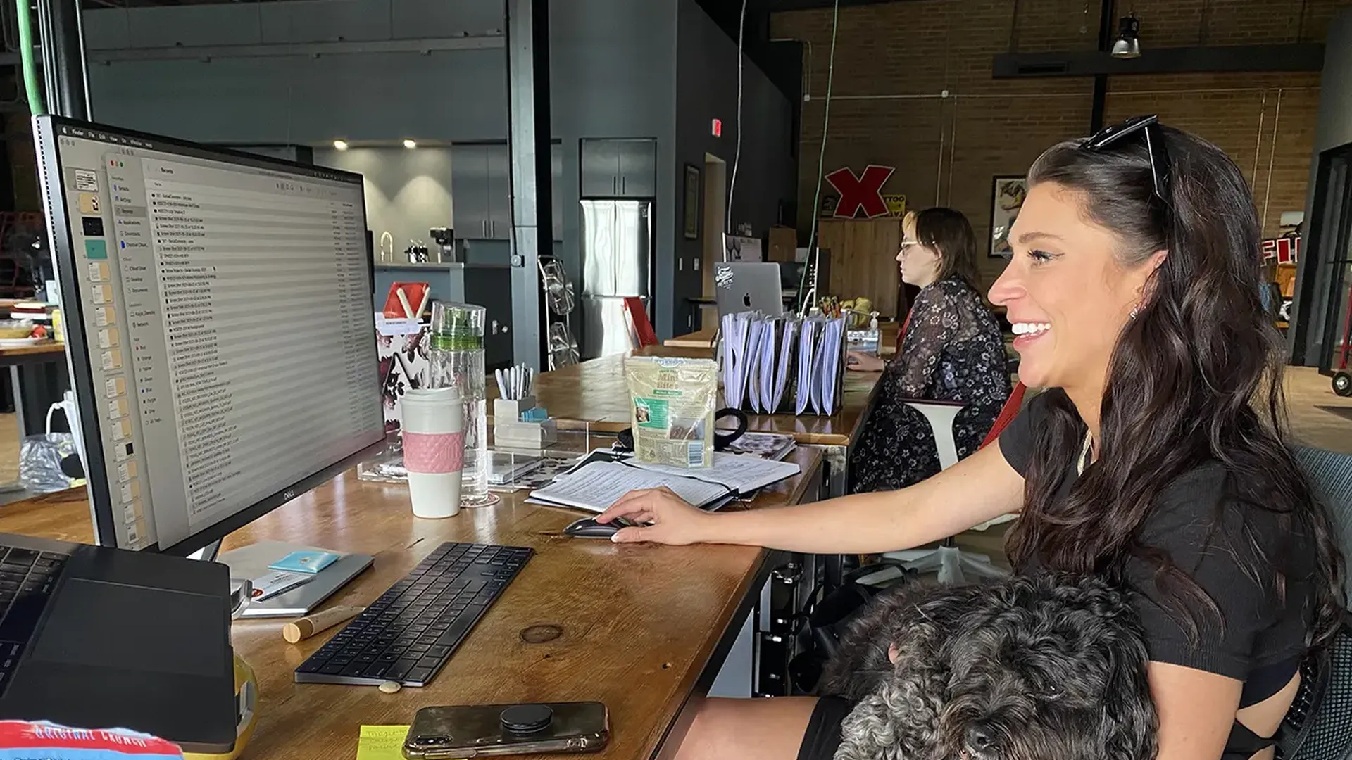 dog-friendly office, Charlotte office, Charlotte dogs, Charlotte puppies, Charlotte pets, Tattoo Projects dog feature, tattoo projects, spark publications, humane society of Charlotte, Tyler 2 construction, Laundry2u