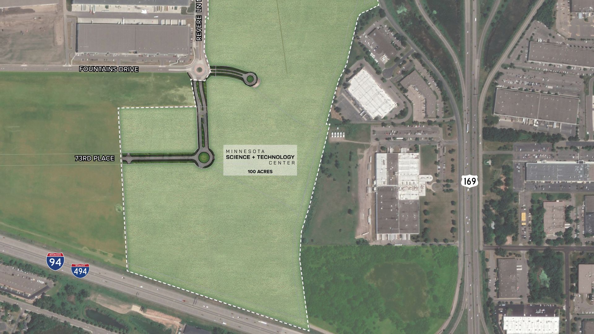 A piece of land near 94 and 169