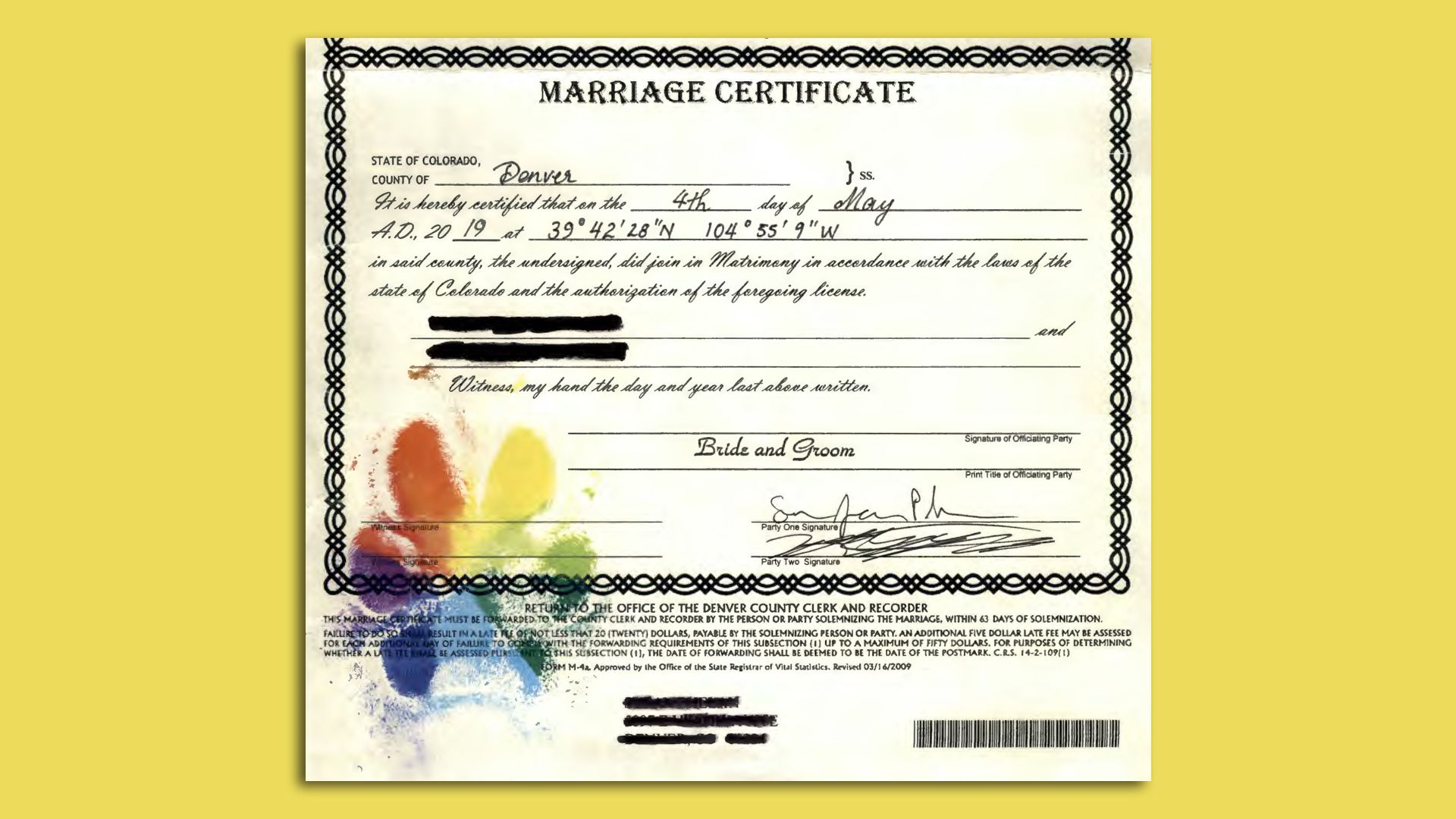 court marriage certificate