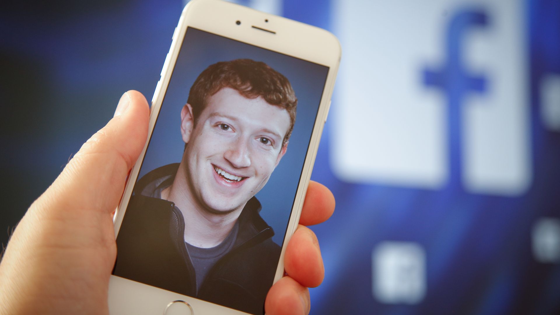 A portrait of Facebook founder Mark Zuckerberg