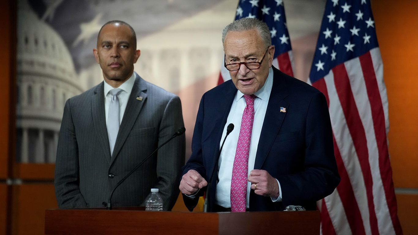 Democratic leaders push to reverse Trump cuts in government shutdown fight