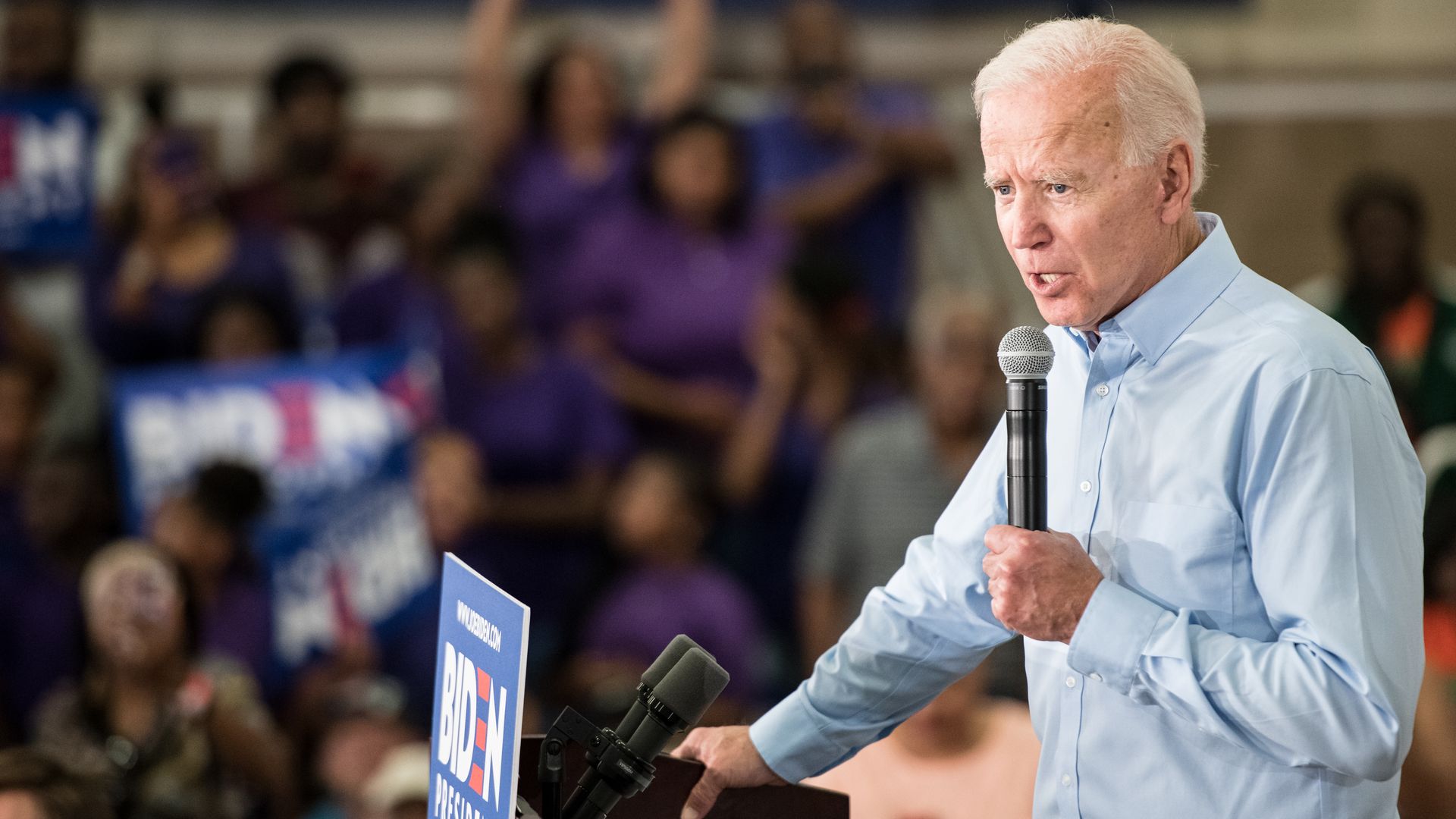 Former Vice President Joe Biden says Jim Crow laws are creeping back in.