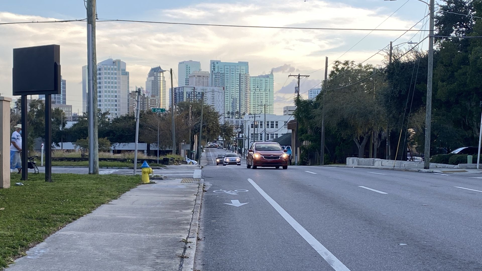 Florida Avenue north of downtown Tampa. 