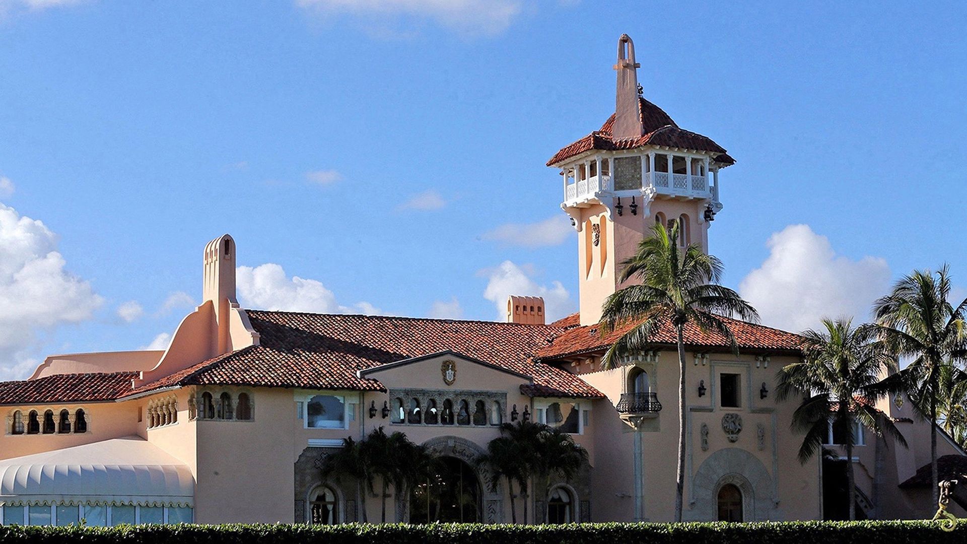 Former president Donald Trump's home at Mar-a-Lago.