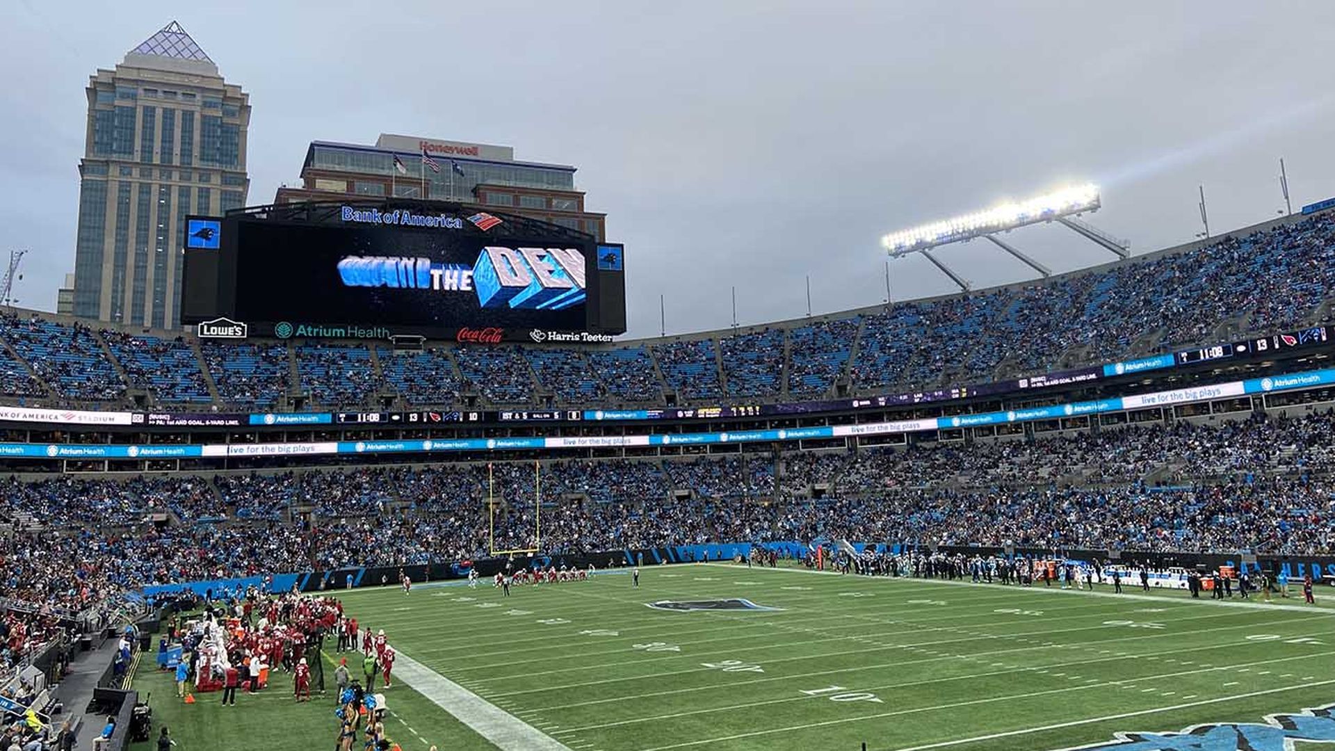 Bank of America Stadium in Charlotte North Carolina