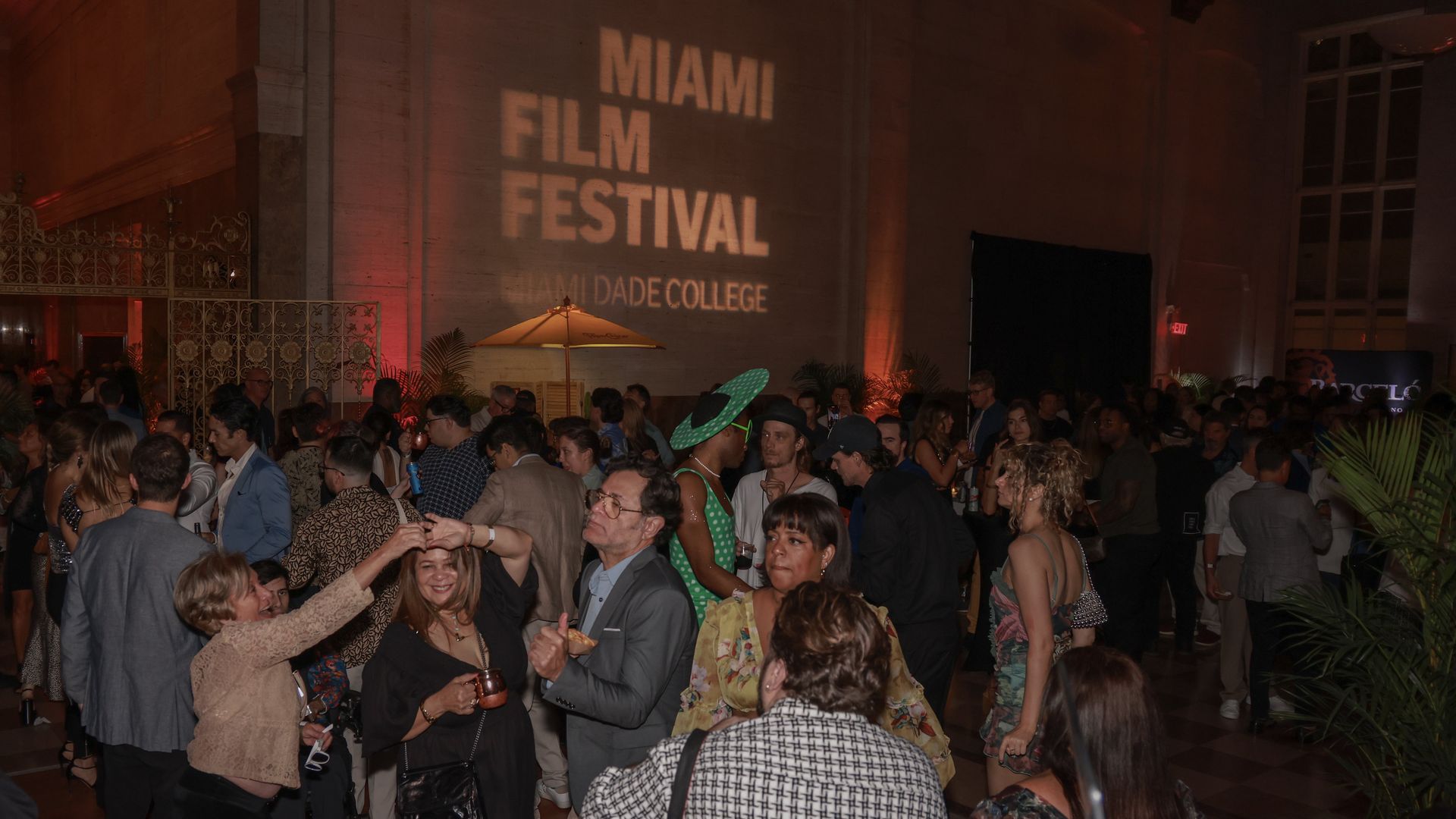 Group of attendees at Miami Film Festival party