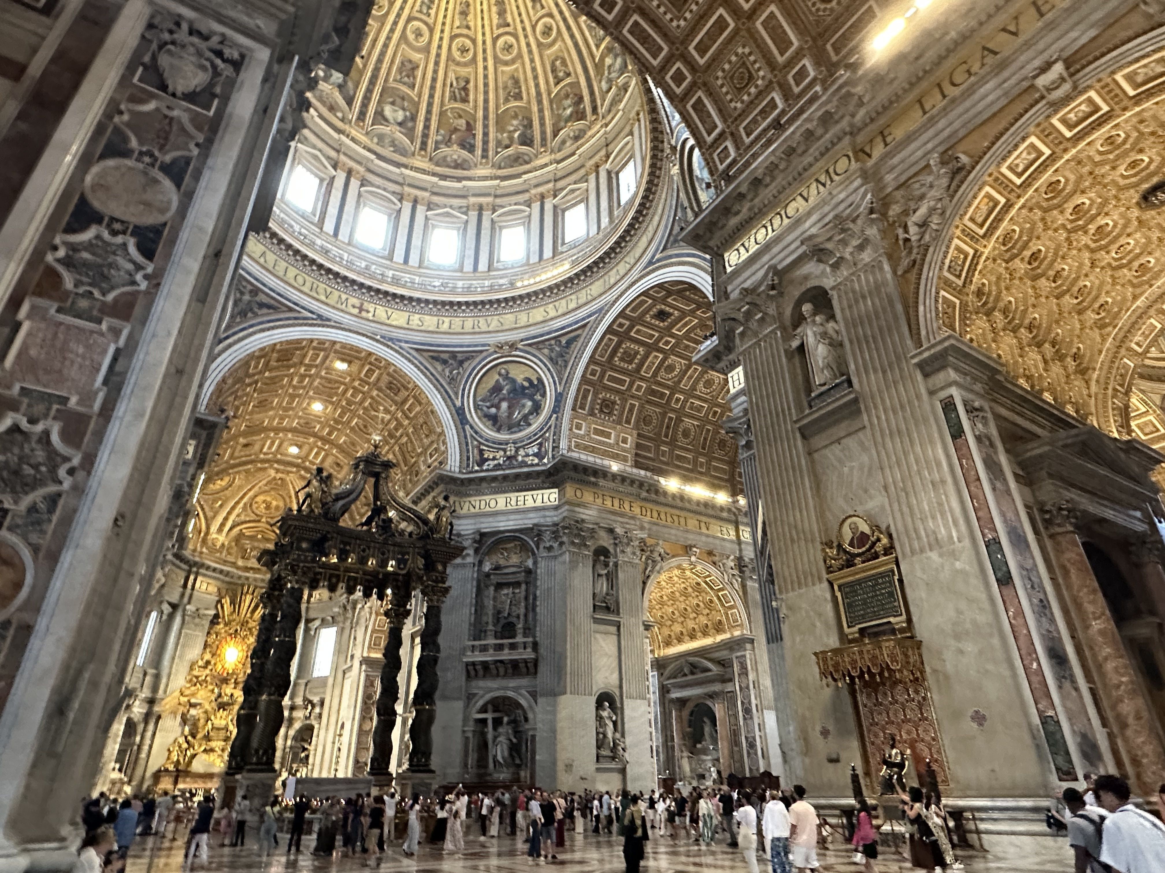 photo inside St. Peter's Basilica