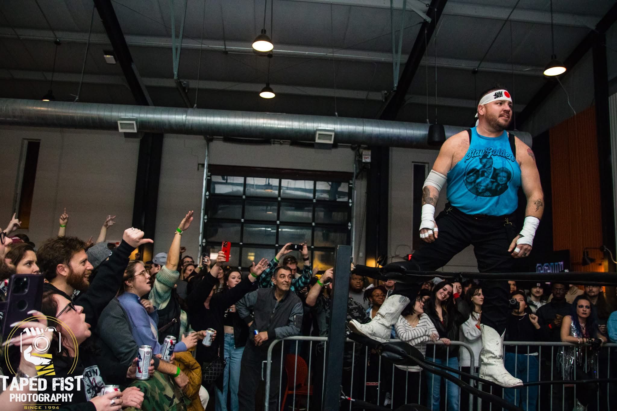 a man stands on the rails 