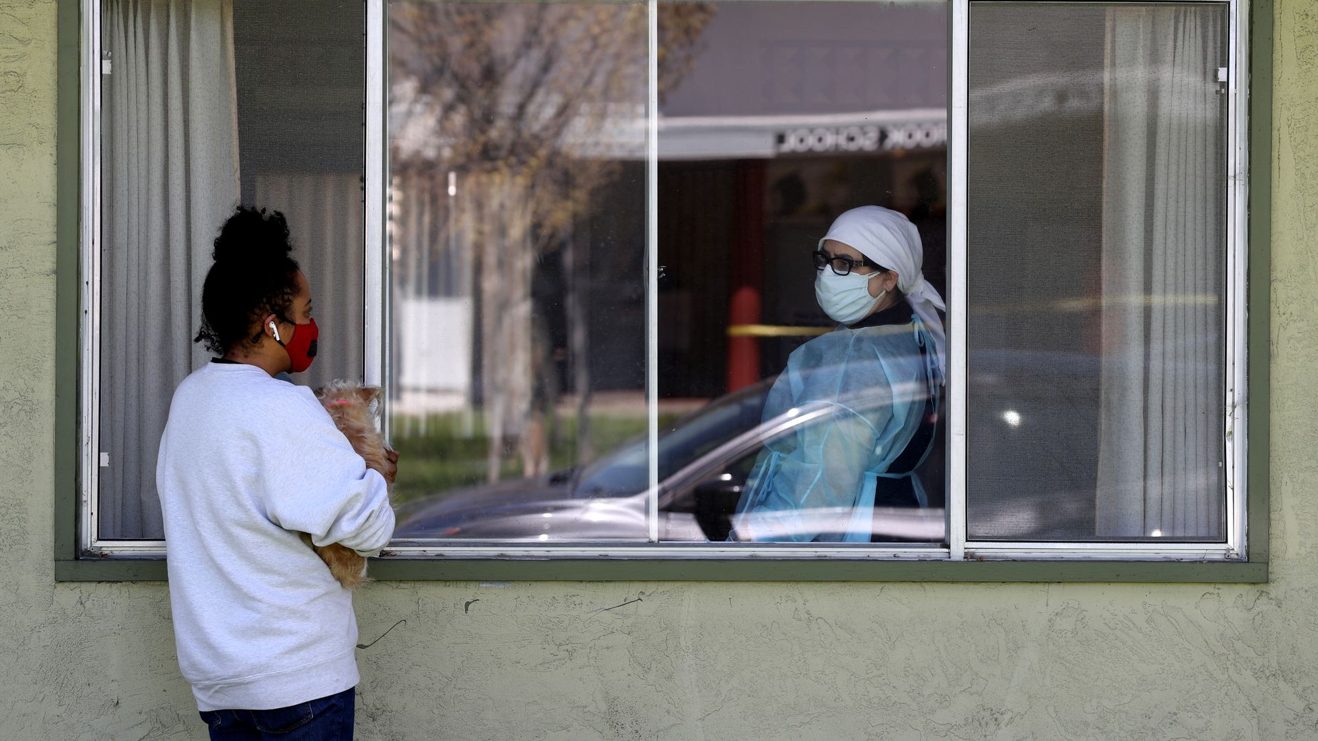 A nursing home in California that temporarily banned visitors after a cluster of COVID-19 cases were reported.