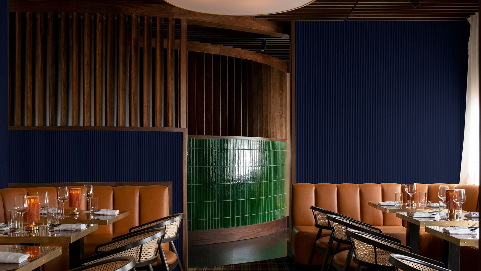 The dining room at Nanas in Durham