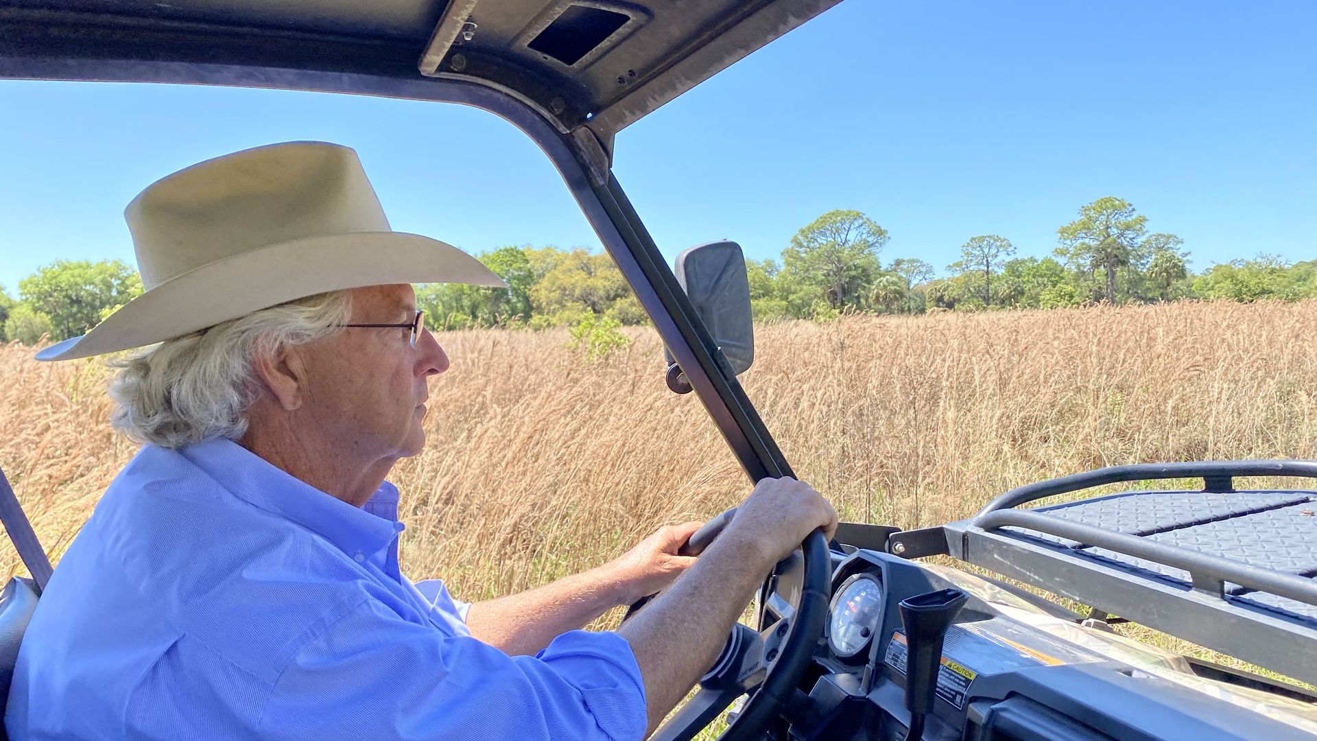 Jim Strickland shows off Blackbeard's ranch