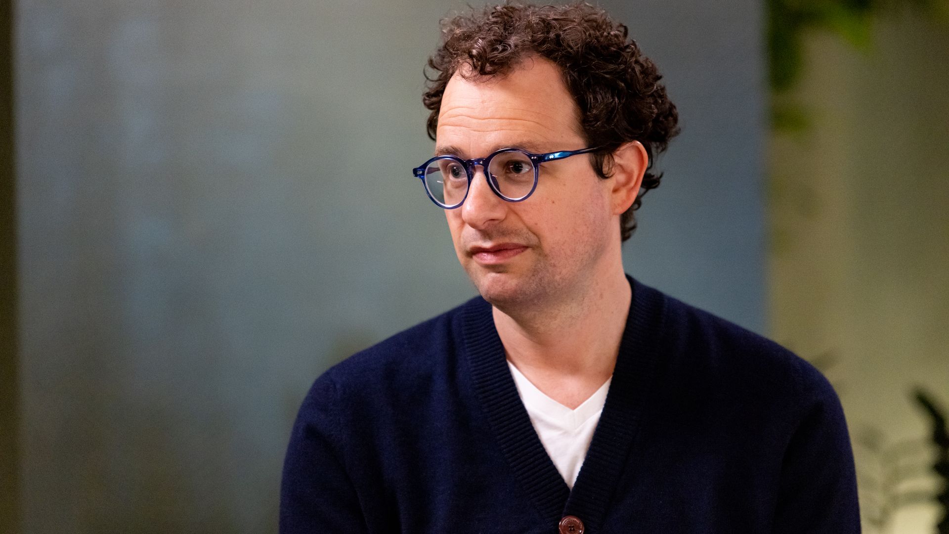 Dario Amodei, co-founder and chief executive officer of Anthropic, during an interview on "The Circuit with Emily Chang" at Anthropic's headquarters in San Francisco, California, US, on Thursday, April 30, 2026.