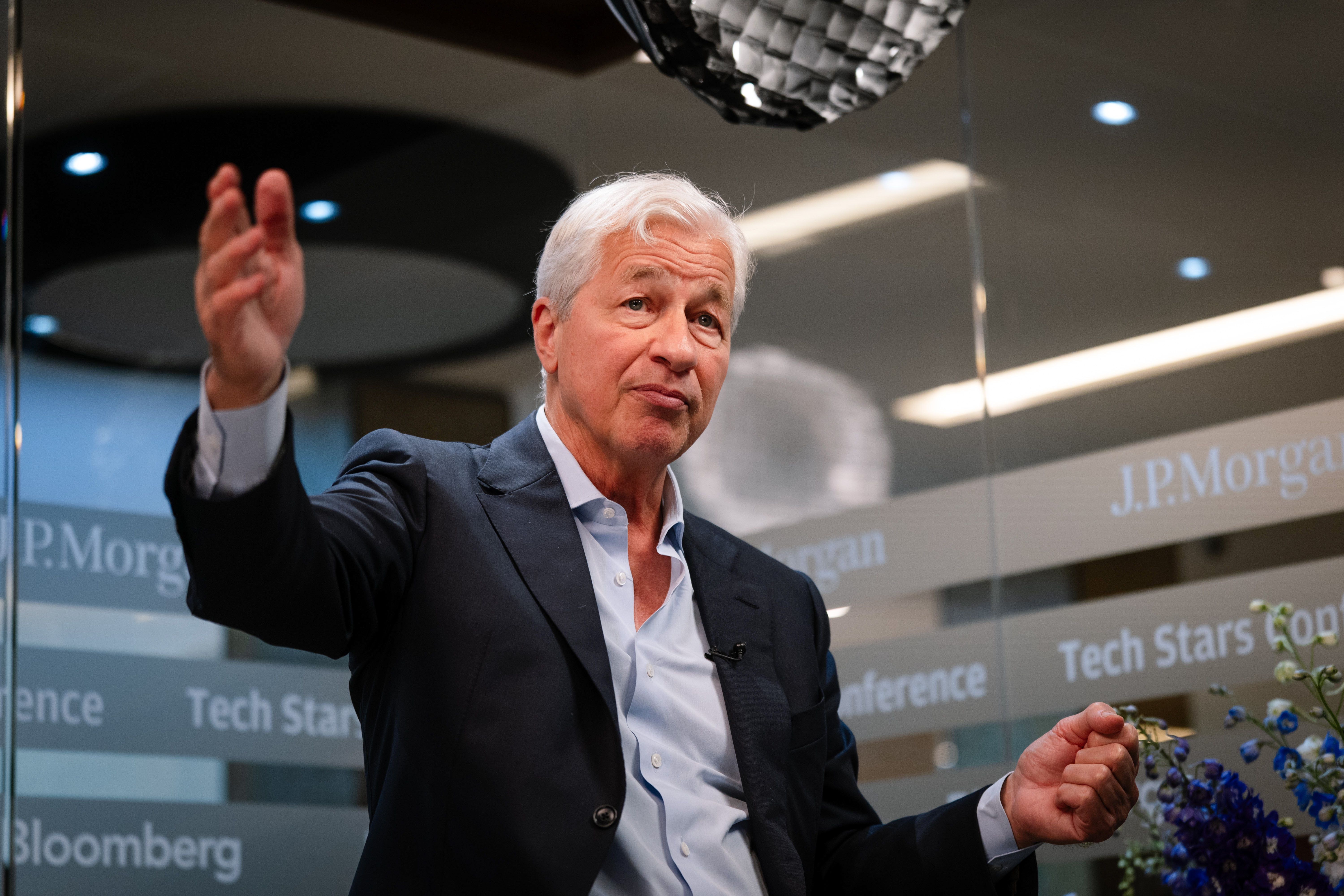 JPMorgan CEO Jamie Dimon speaks at a conference in London last week.