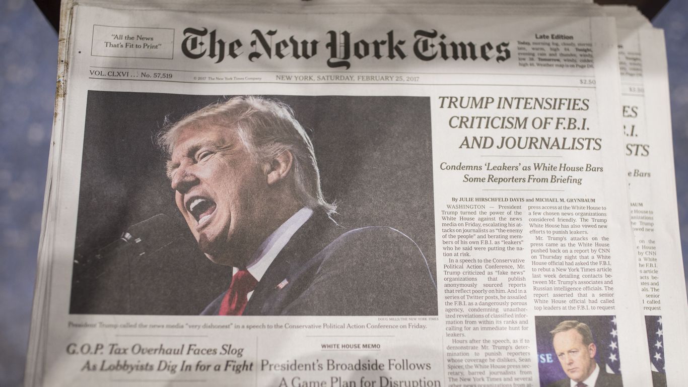 White House won't renew New York Times, Washington Post subscriptions