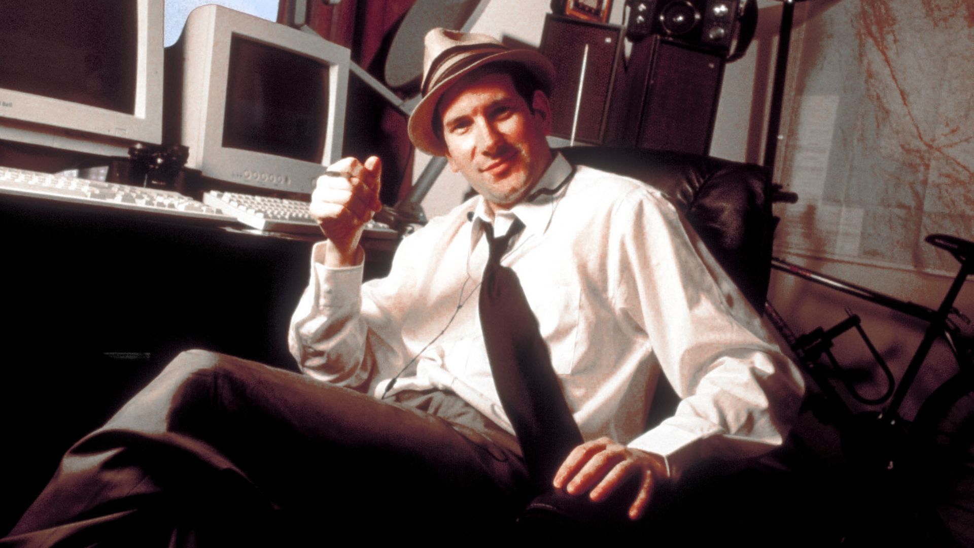Drudge in his home office in 1997