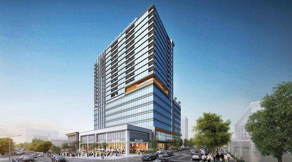 An artist's rendering of 400H in downtown Raleigh. 