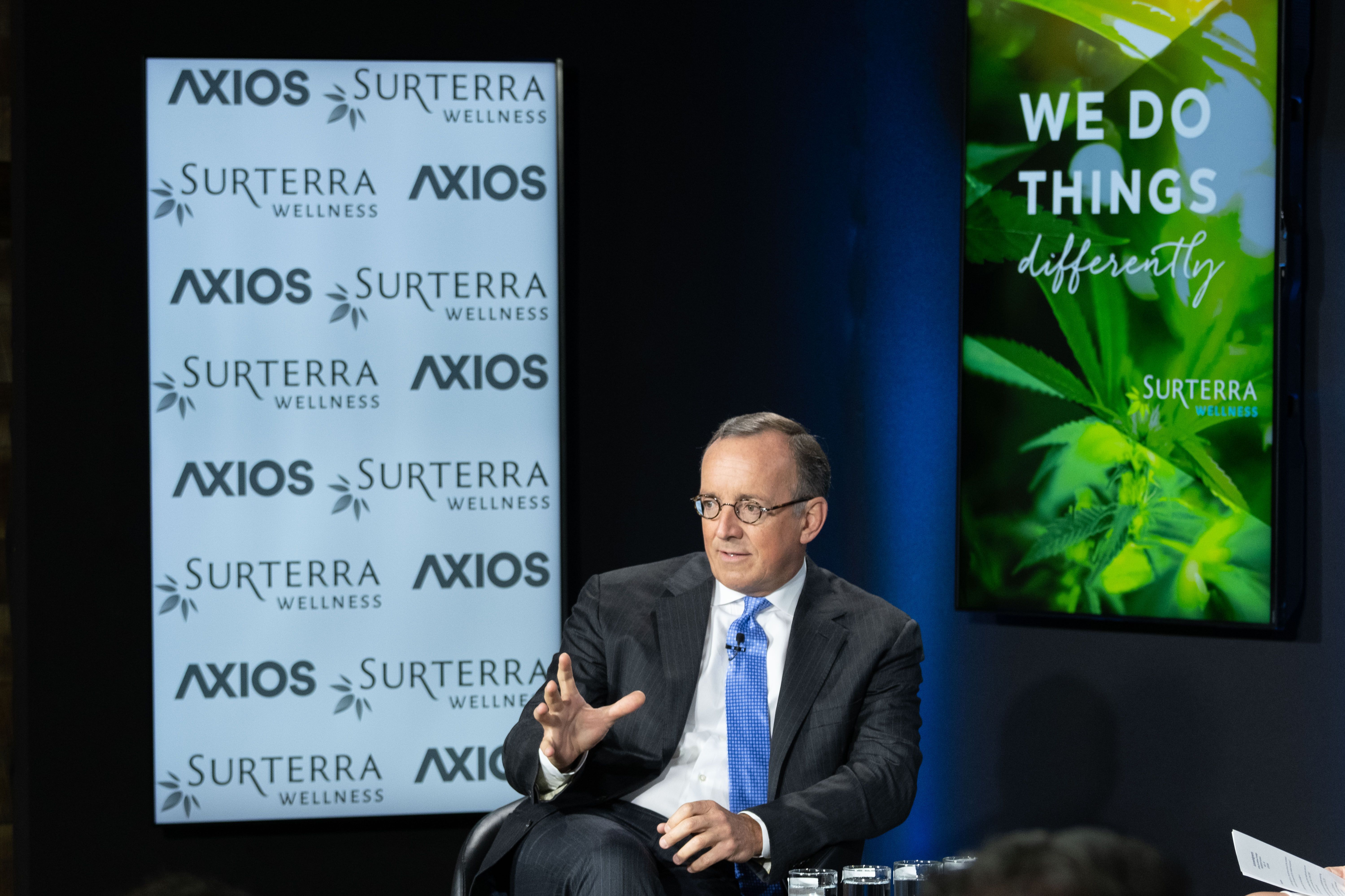 Beau Wrigley, CEO of Surterra Wellness, on the Axios stage
