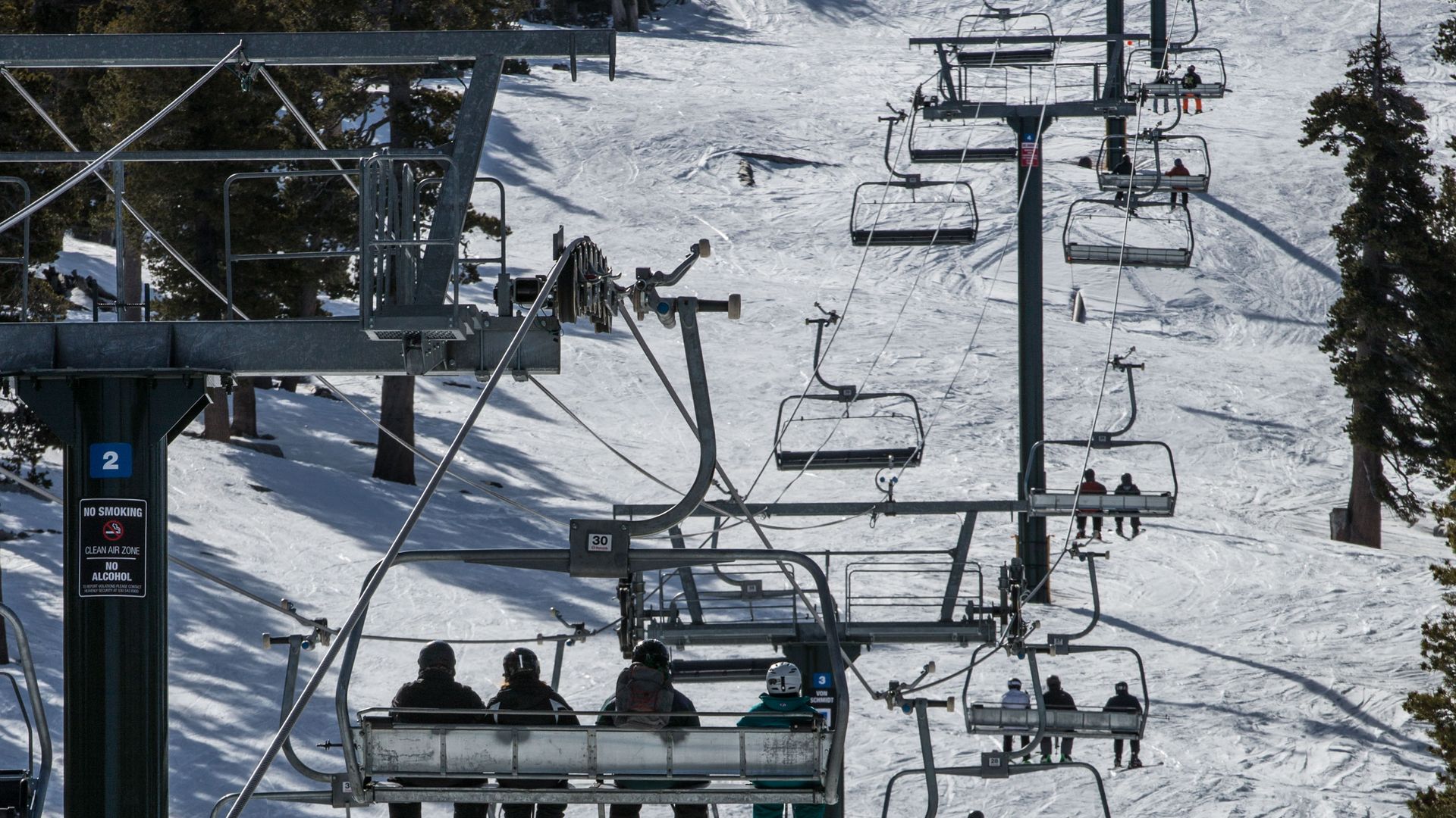 Picture of a ski chairlift